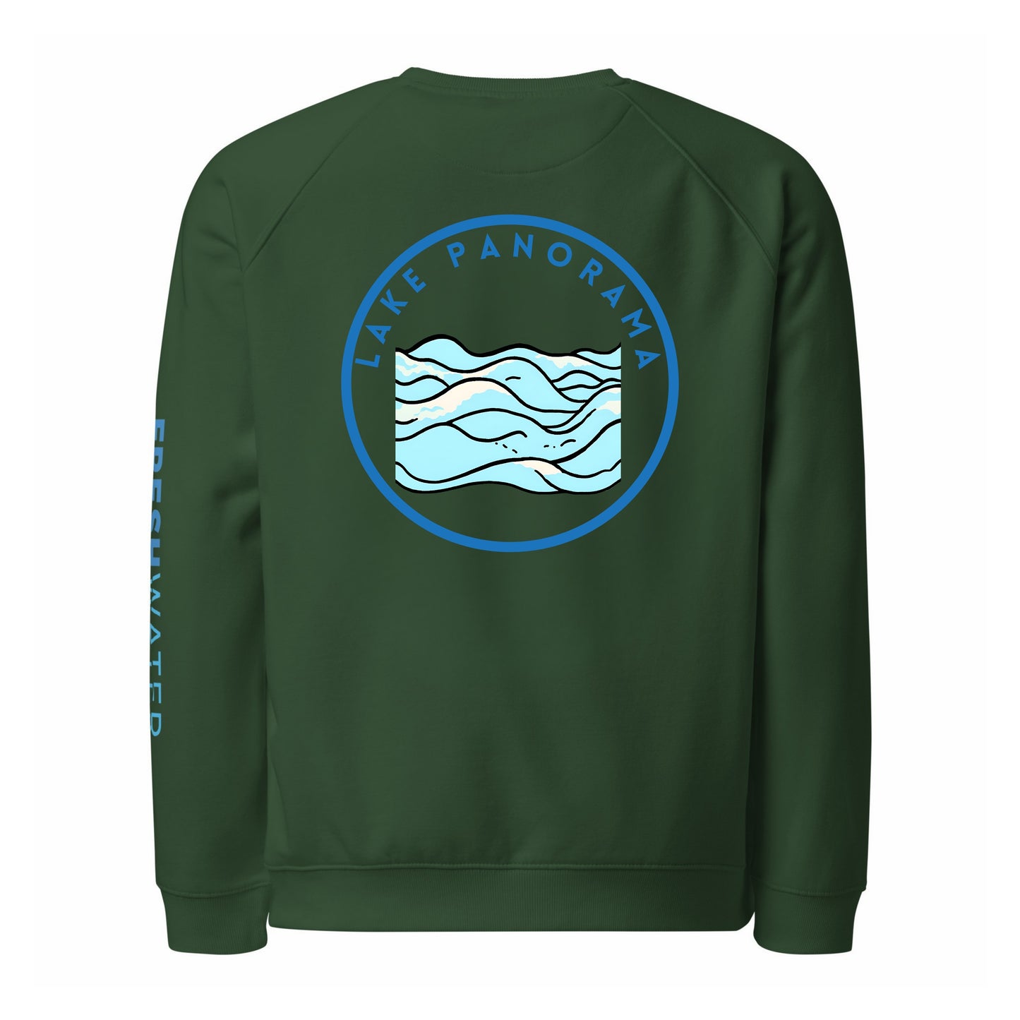Lake Panorama Premium organic raglan sweatshirt