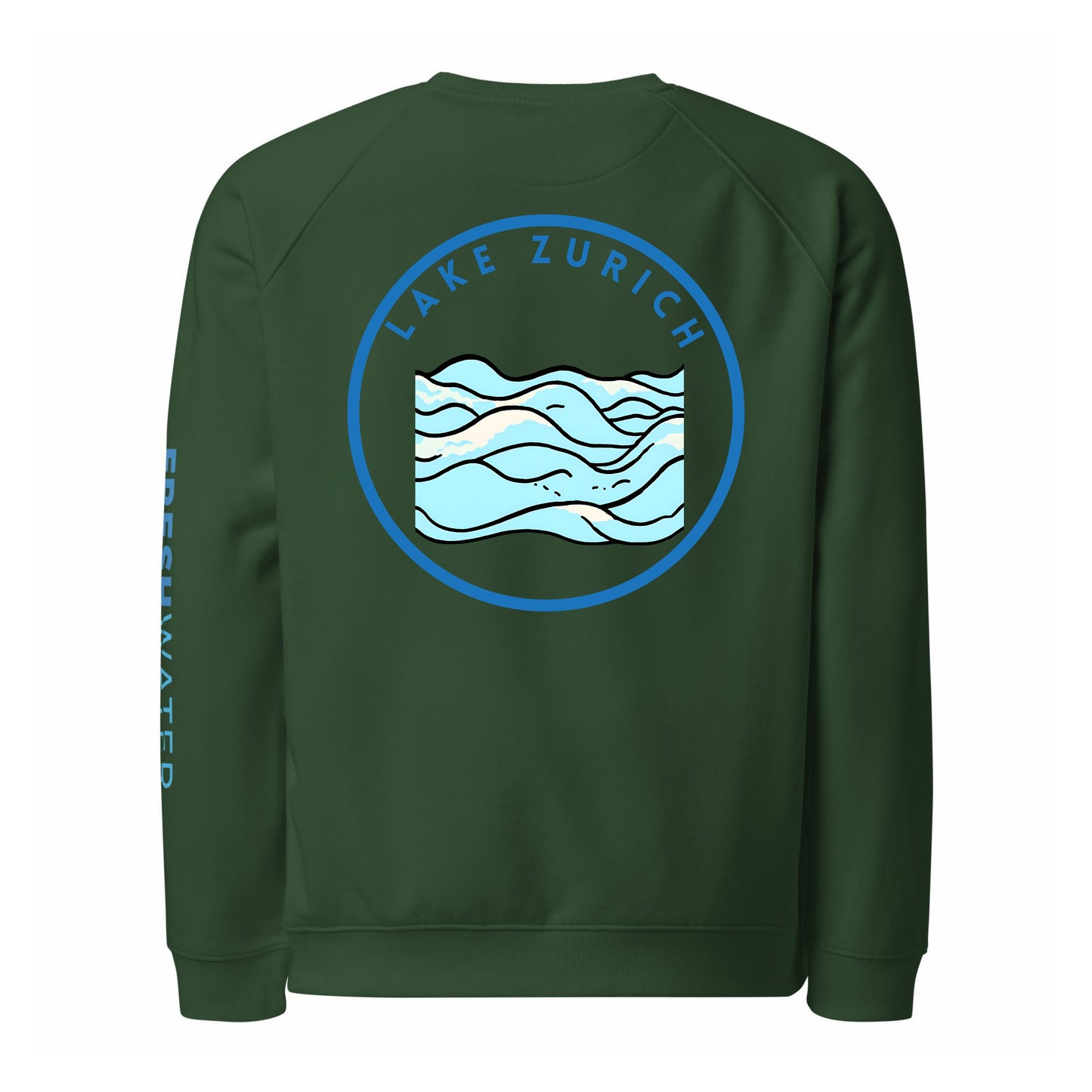 Lake Zurich Premium organic raglan sweatshirt