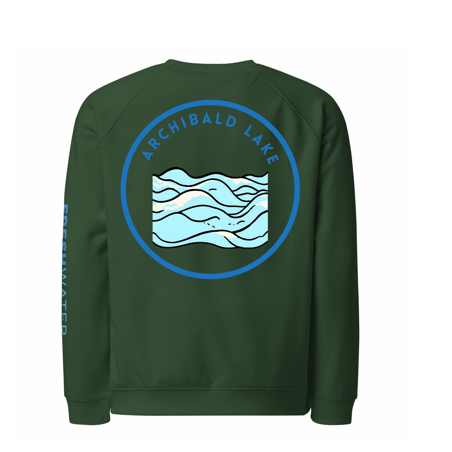 Archibald Lake organic raglan sweatshirt