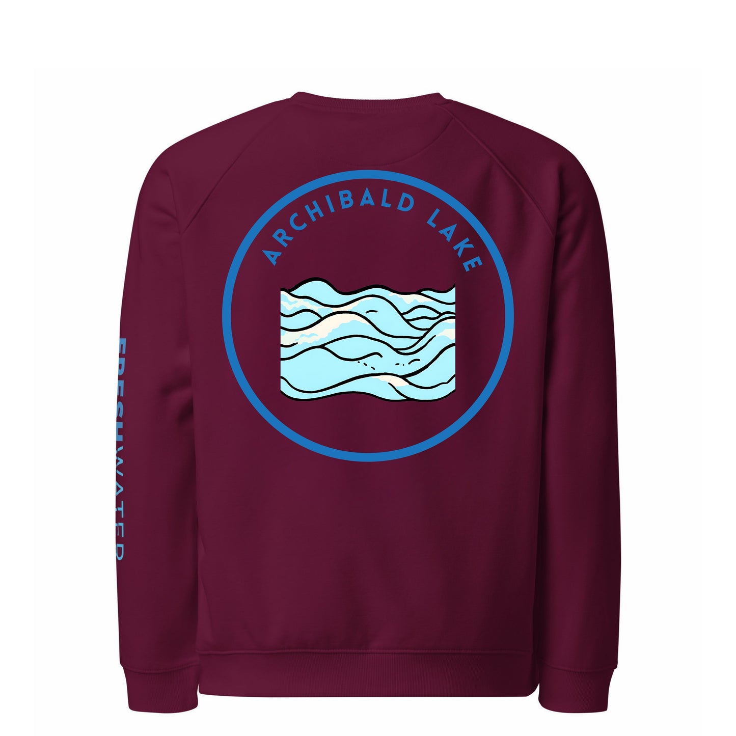 Archibald Lake organic raglan sweatshirt