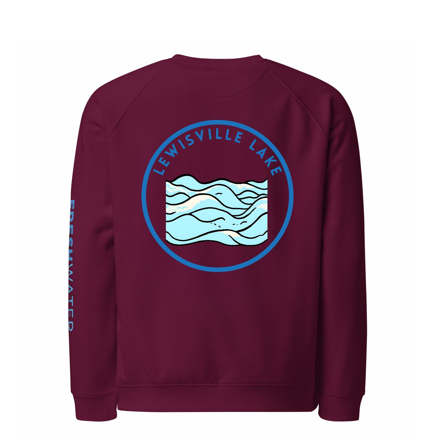 Lewisville Lake Premium organic raglan sweatshirt