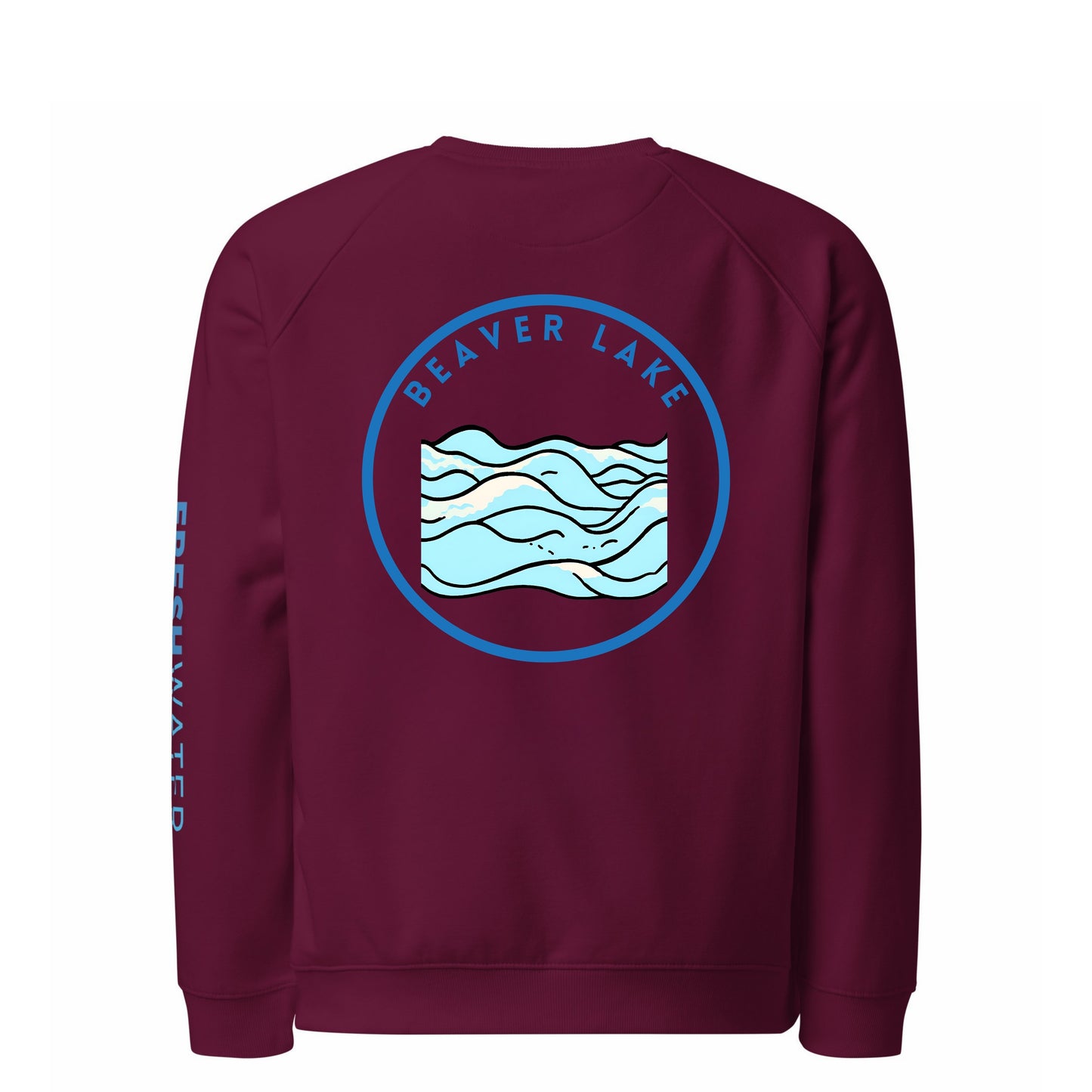 Beaver Lake Premium organic raglan sweatshirt