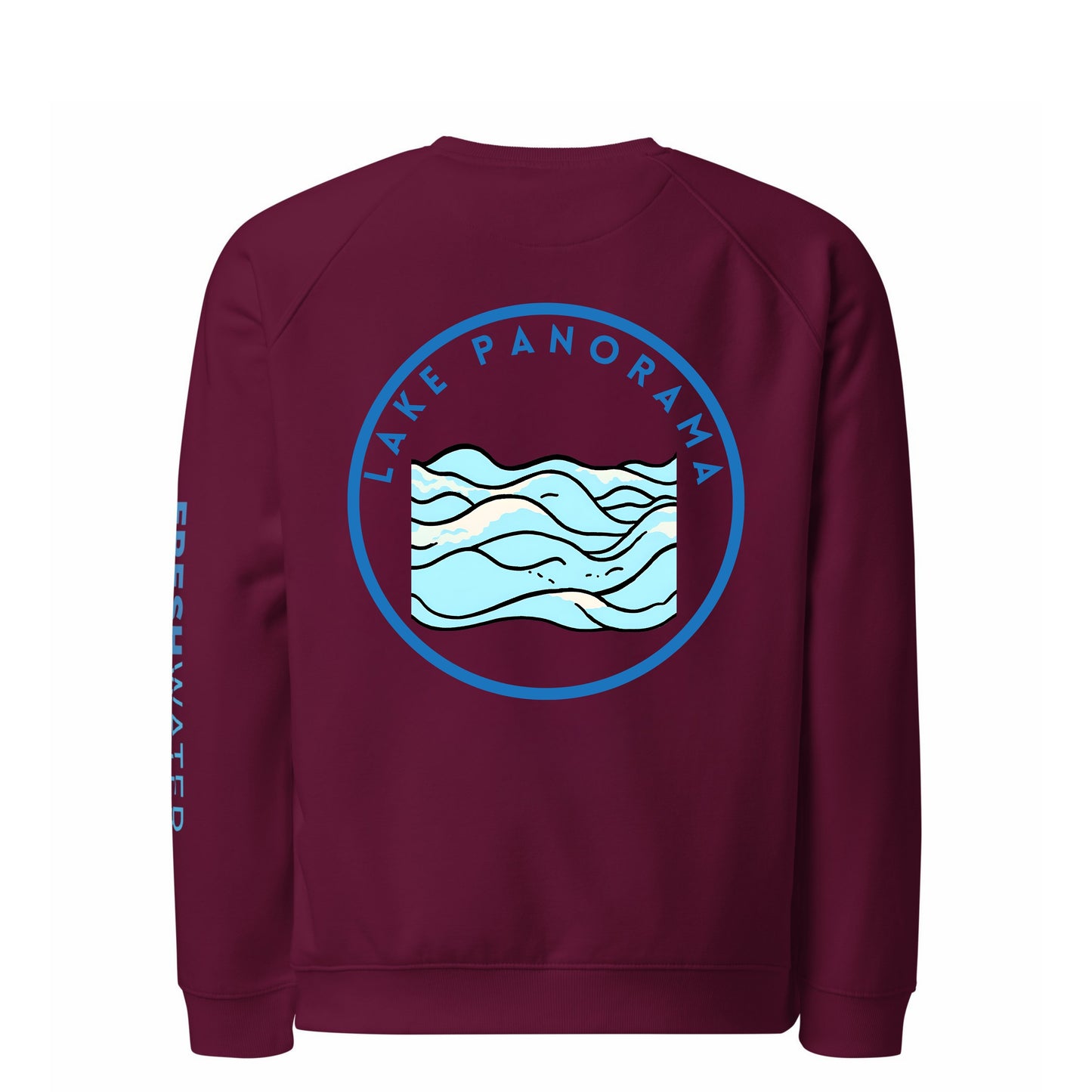 Lake Panorama Premium organic raglan sweatshirt