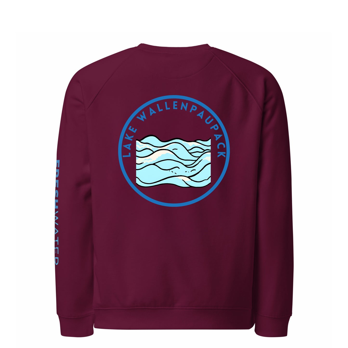 Lake Wallenpaupack organic raglan sweatshirt