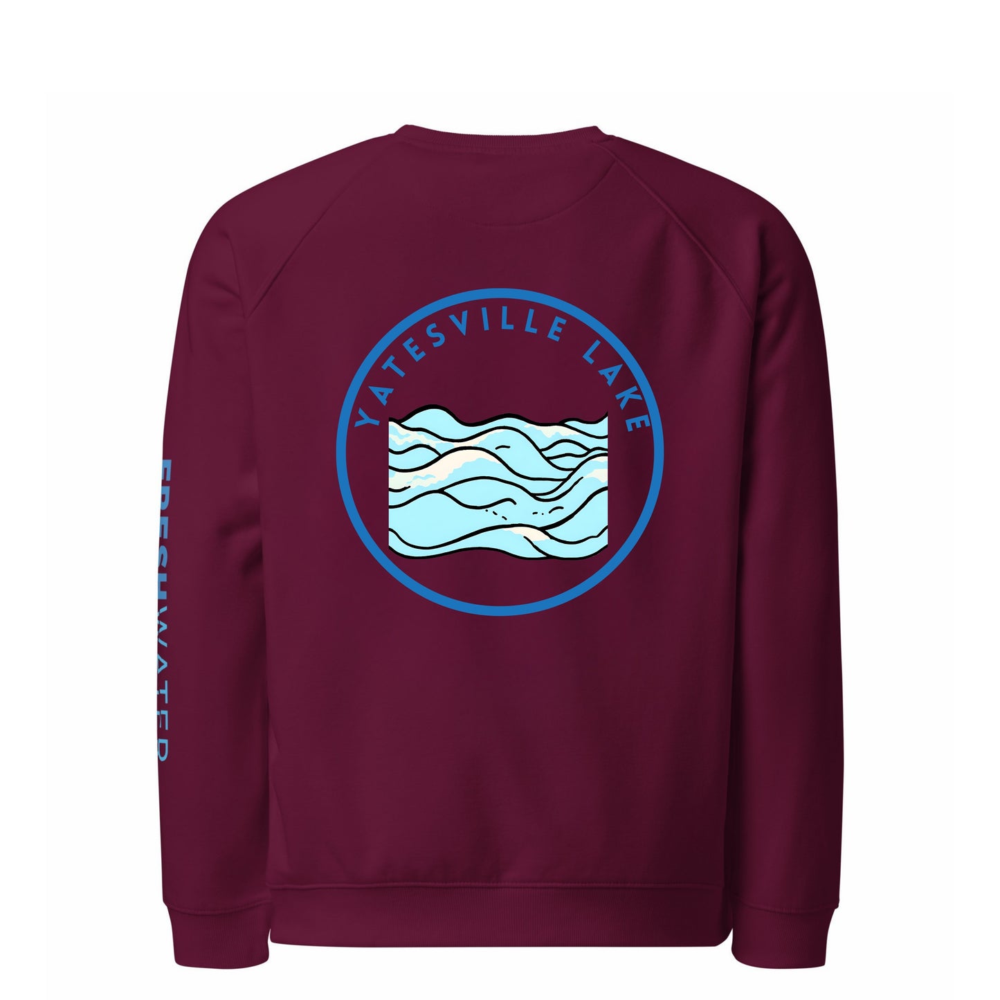 Yatesville Lake Premium organic raglan sweatshirt