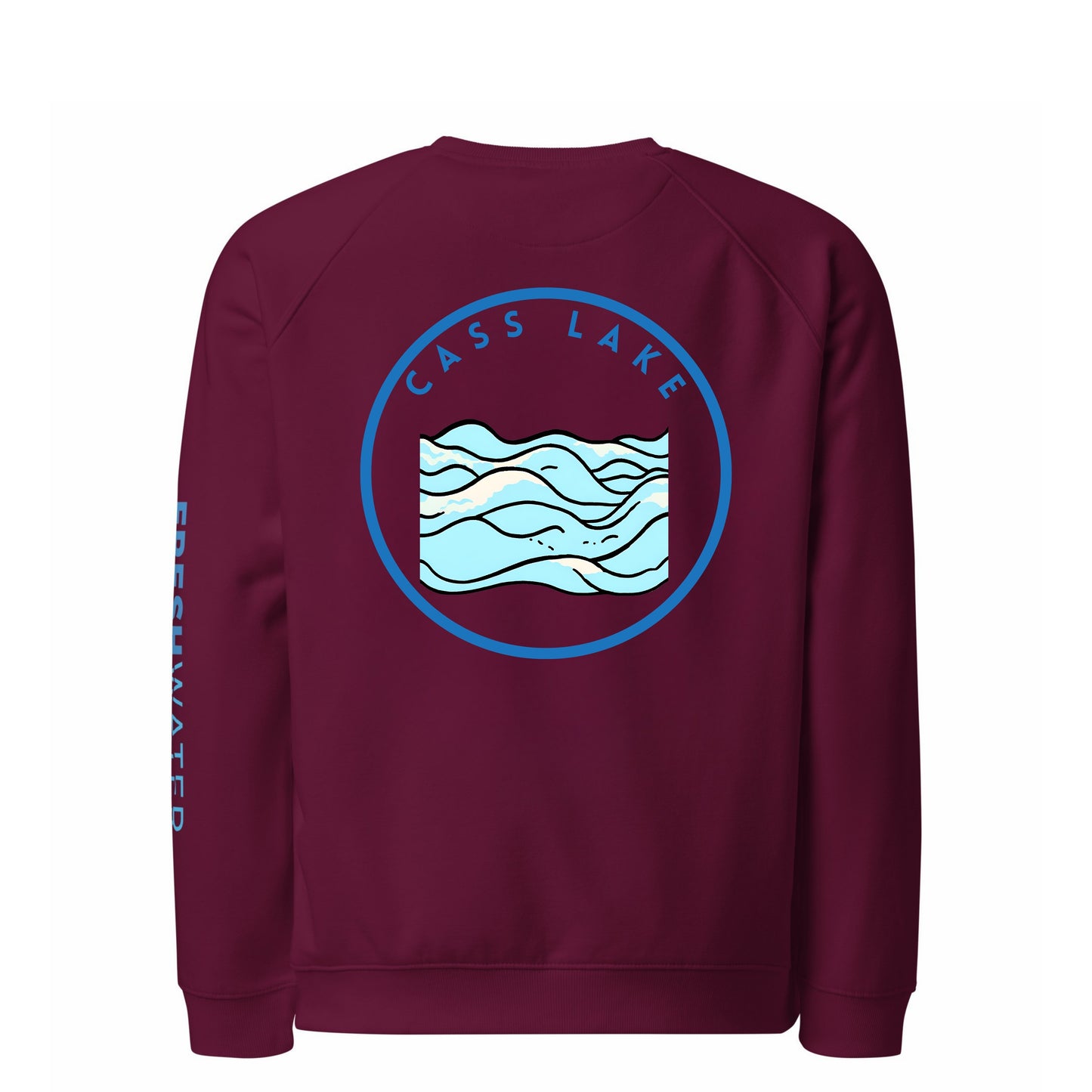 Cass Lake organic raglan sweatshirt