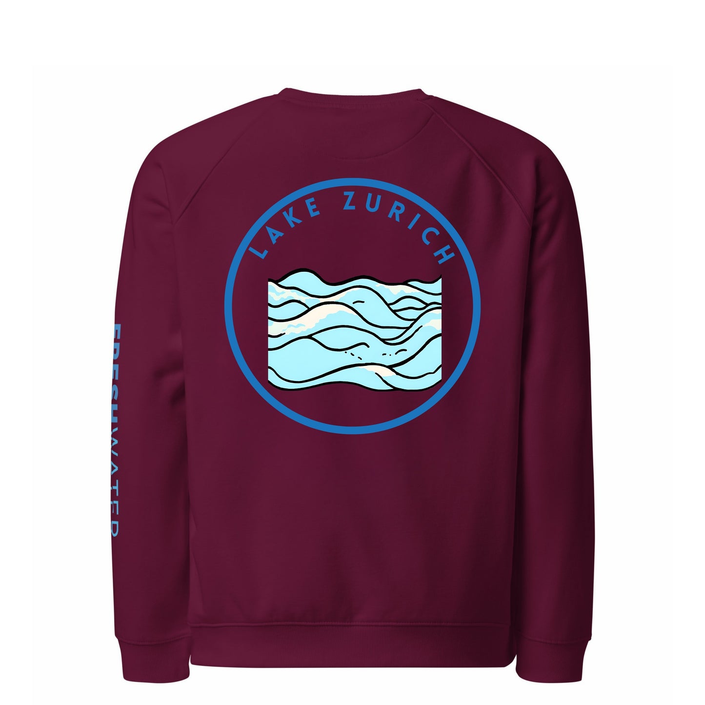Lake Zurich Premium organic raglan sweatshirt
