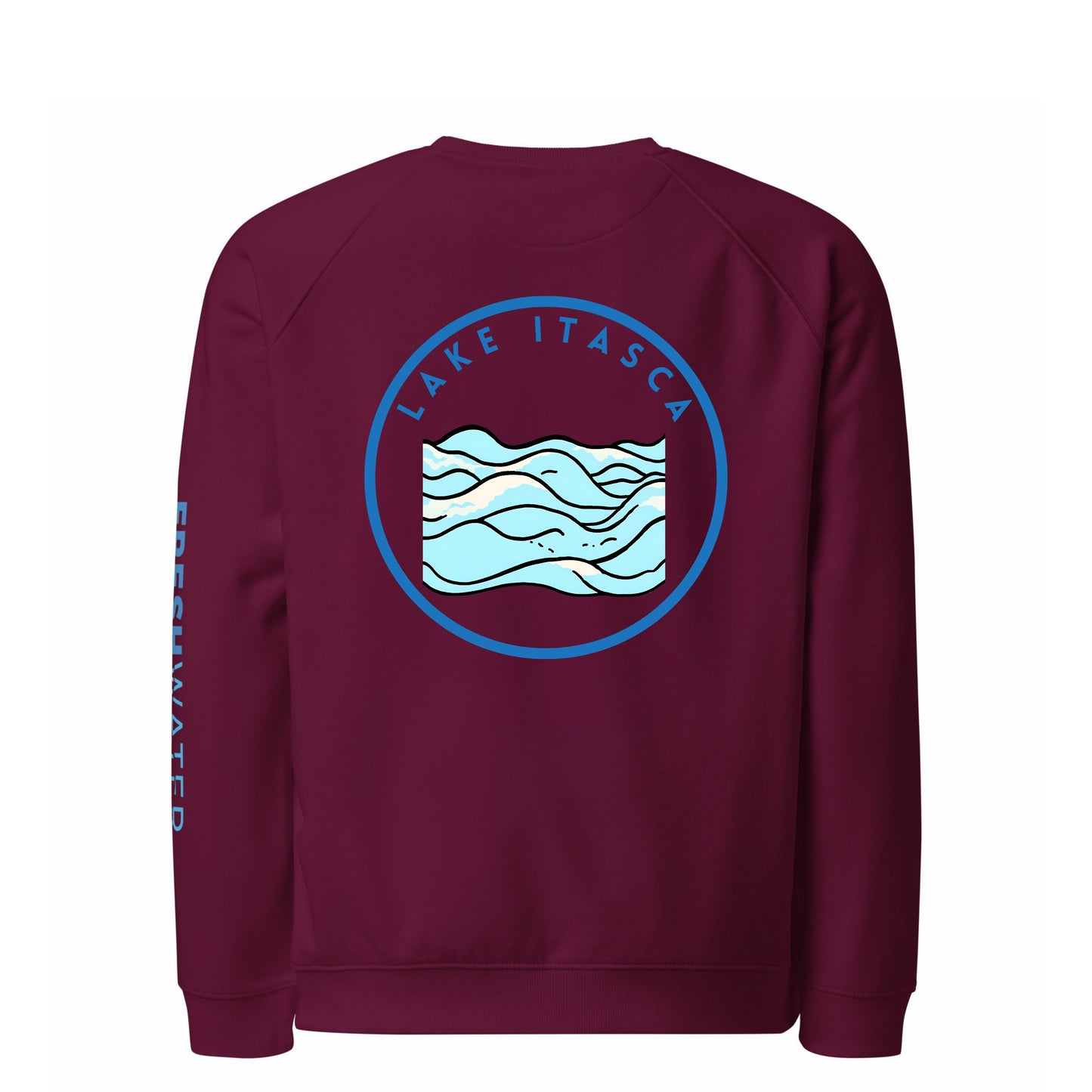 Lake Itasca Premium organic raglan sweatshirt