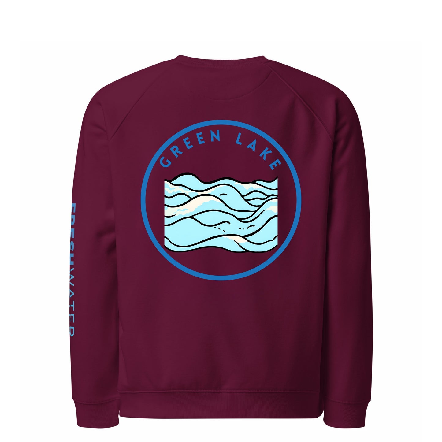 Green Lake Premium organic raglan sweatshirt