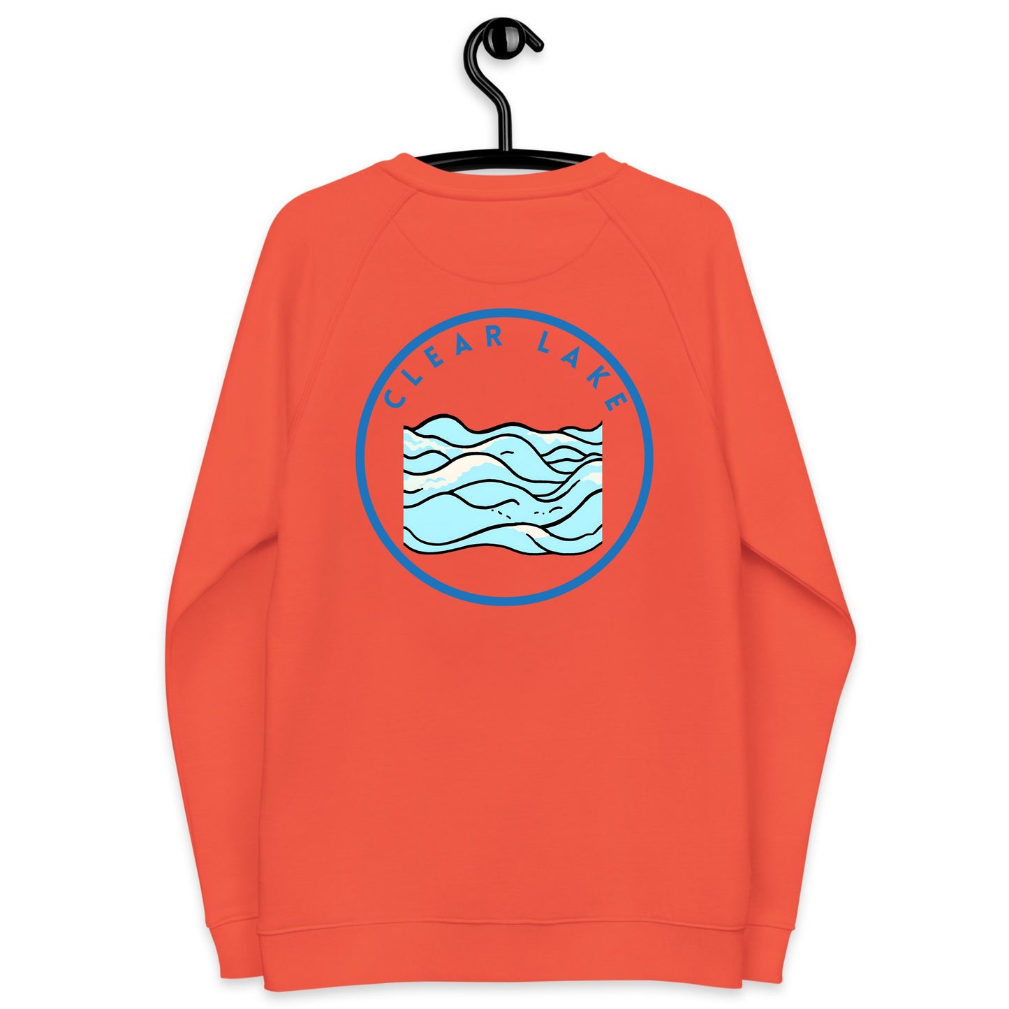 Clear Lake Premium organic raglan sweatshirt