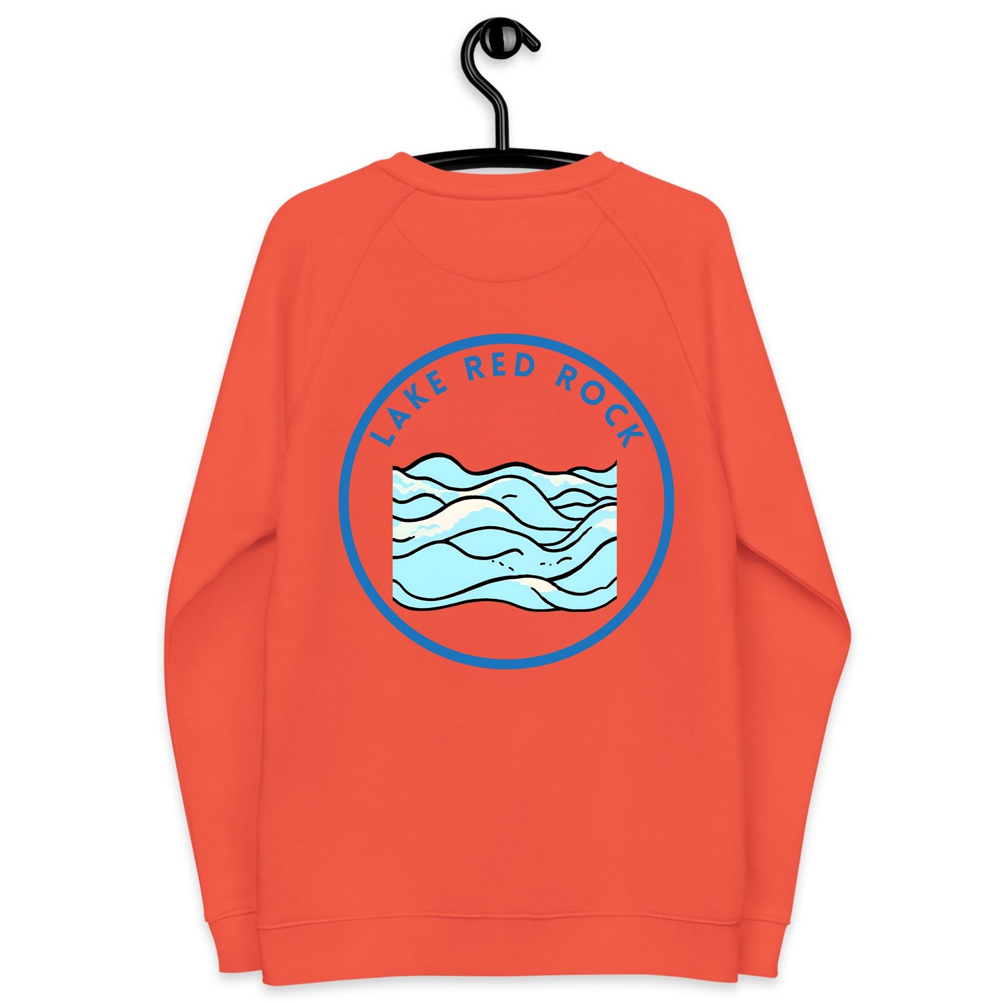 Lake Red Rock organic raglan sweatshirt