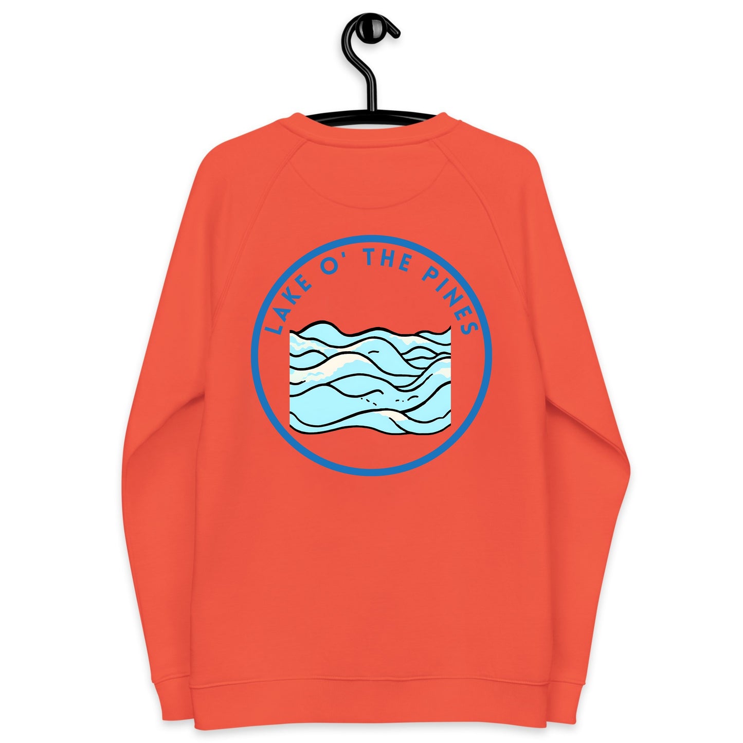 Lake O' the Pines Premium organic raglan sweatshirt