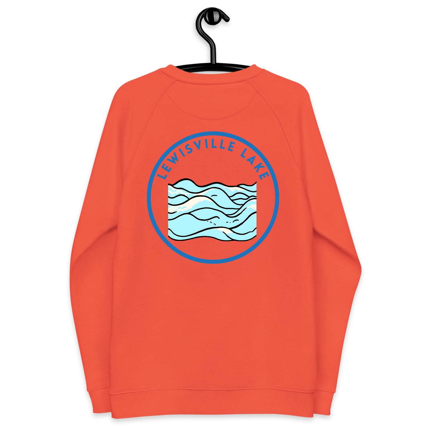 Lewisville Lake Premium organic raglan sweatshirt