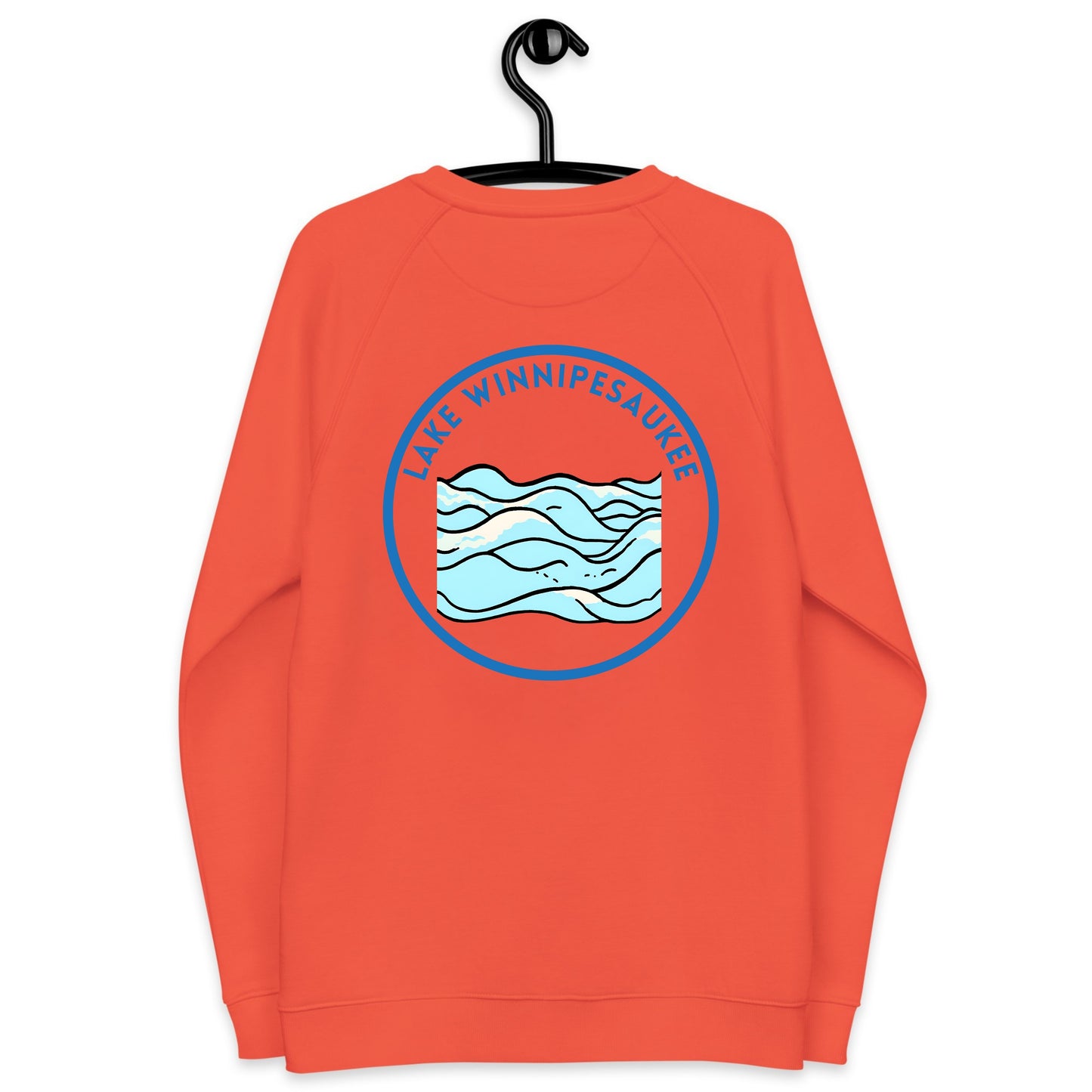 Lake Winnipesaukee organic raglan sweatshirt