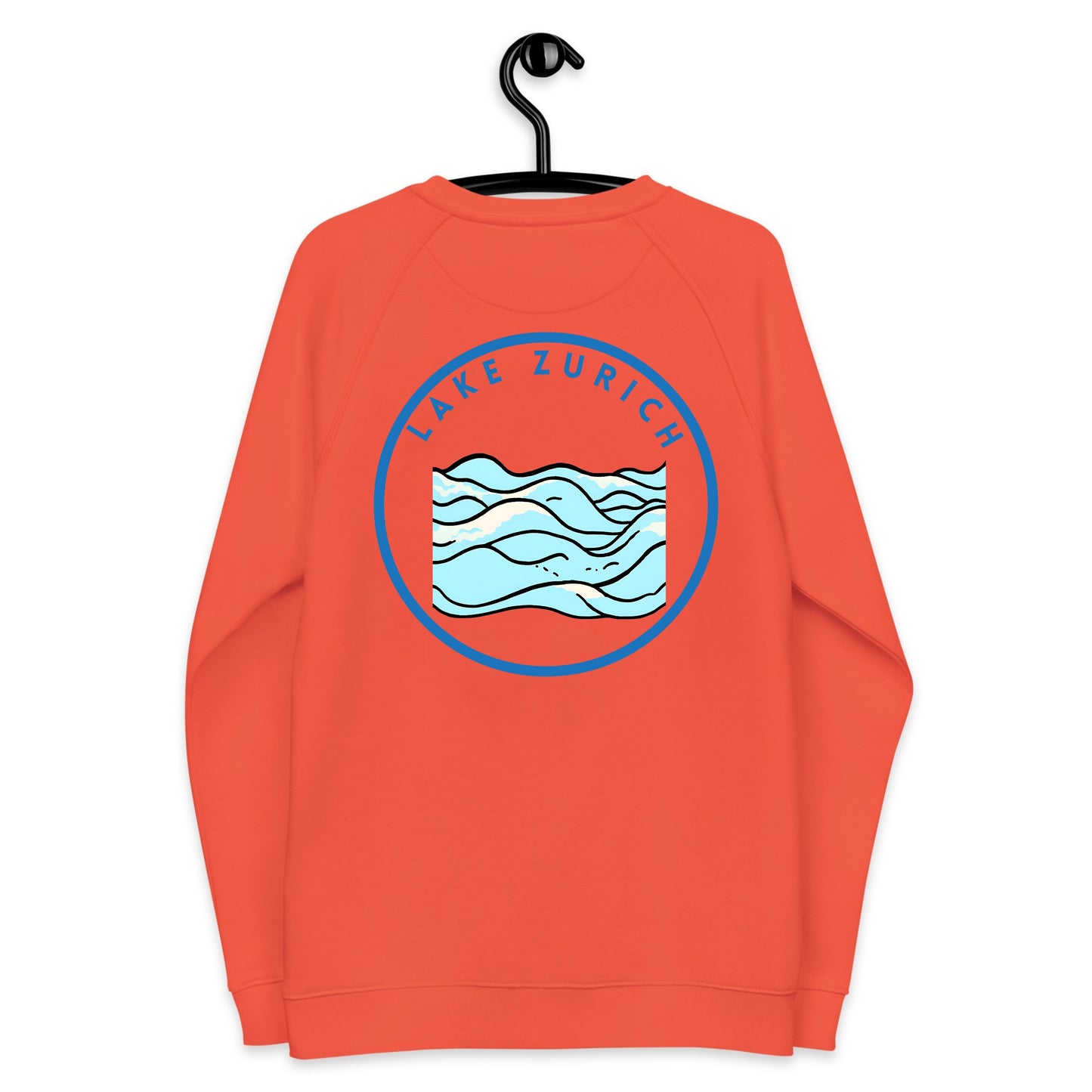 Lake Zurich Premium organic raglan sweatshirt