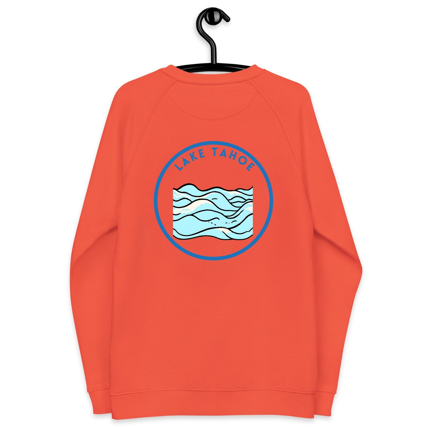 Lake Tahoe Premium organic raglan sweatshirt