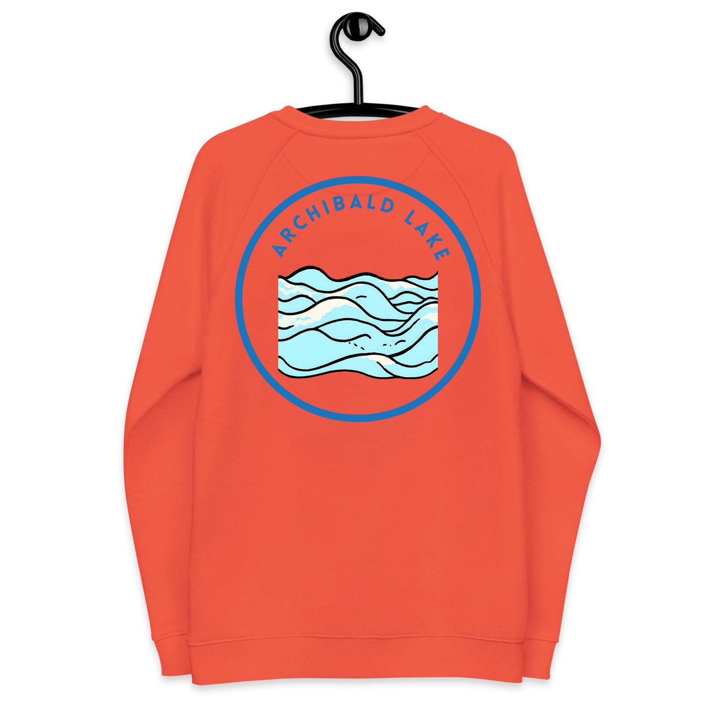 Archibald Lake organic raglan sweatshirt