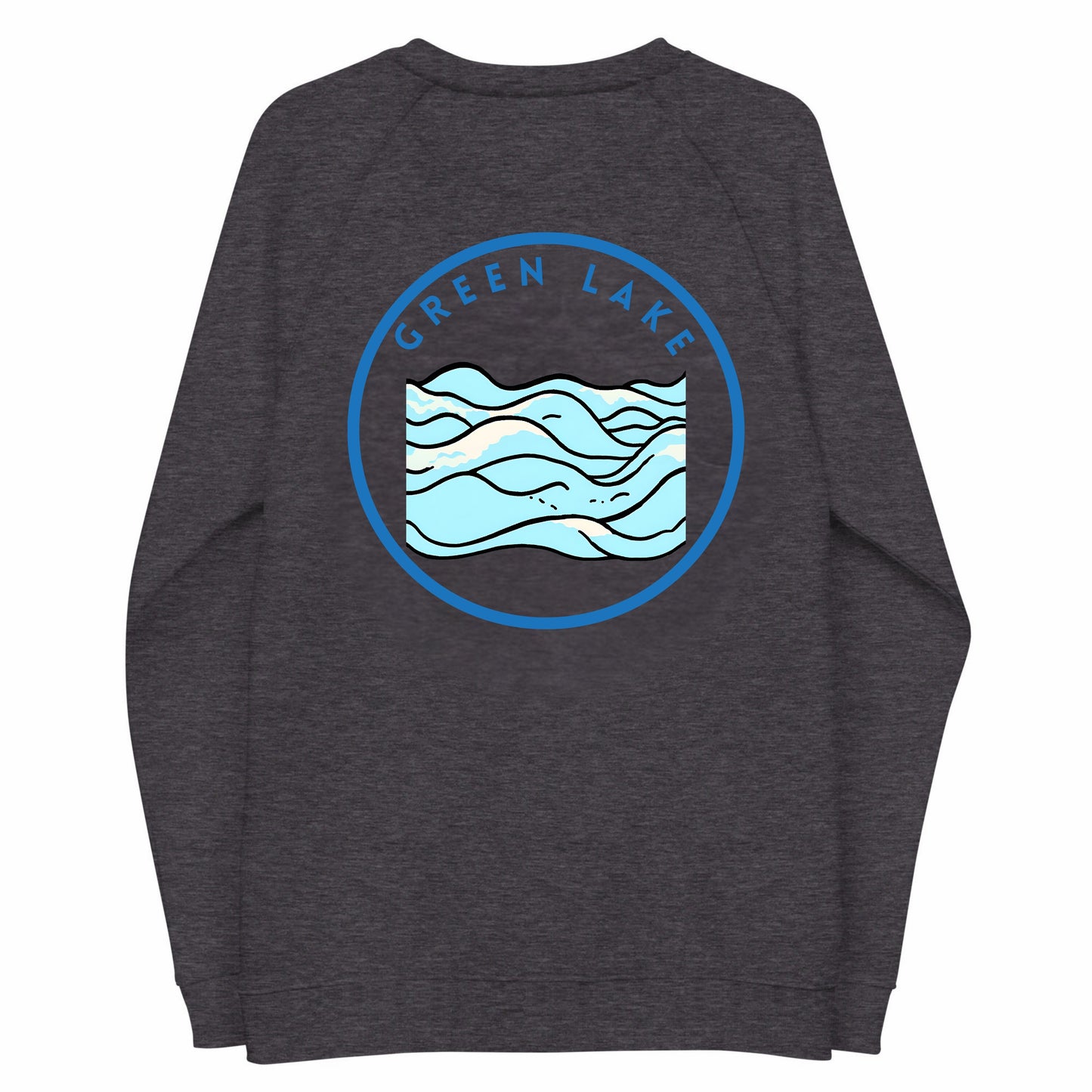 Green Lake Premium organic raglan sweatshirt