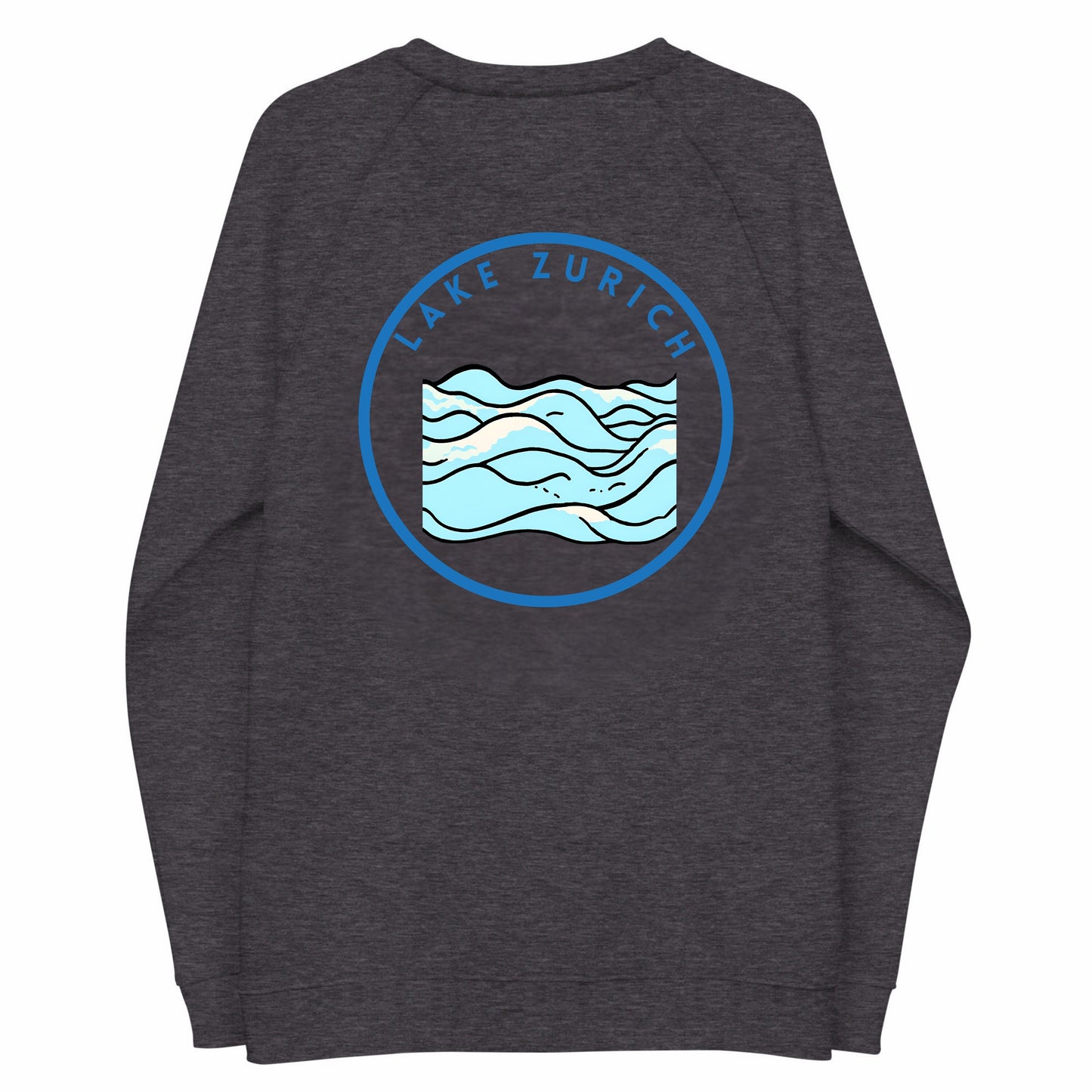 Lake Zurich Premium organic raglan sweatshirt