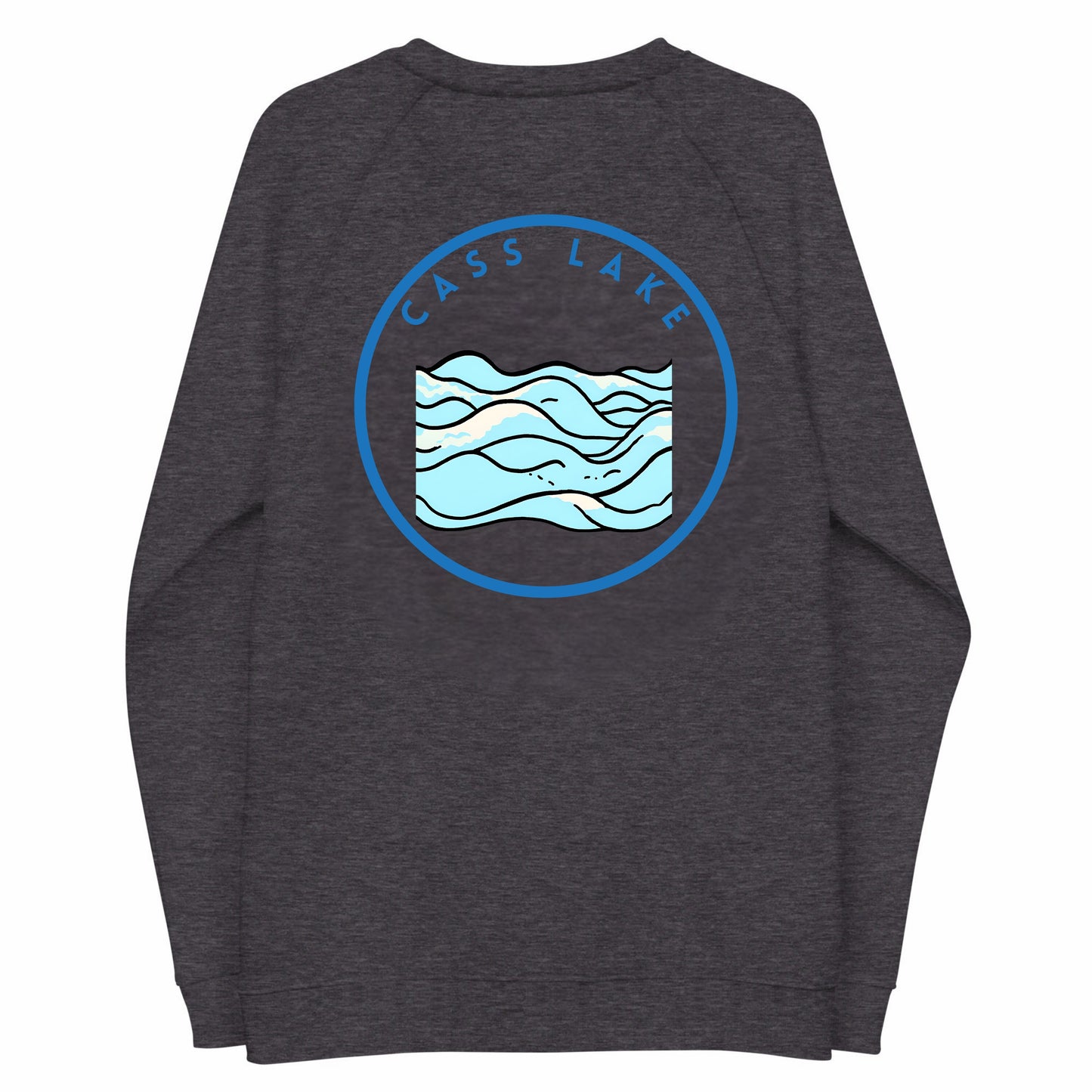 Cass Lake organic raglan sweatshirt