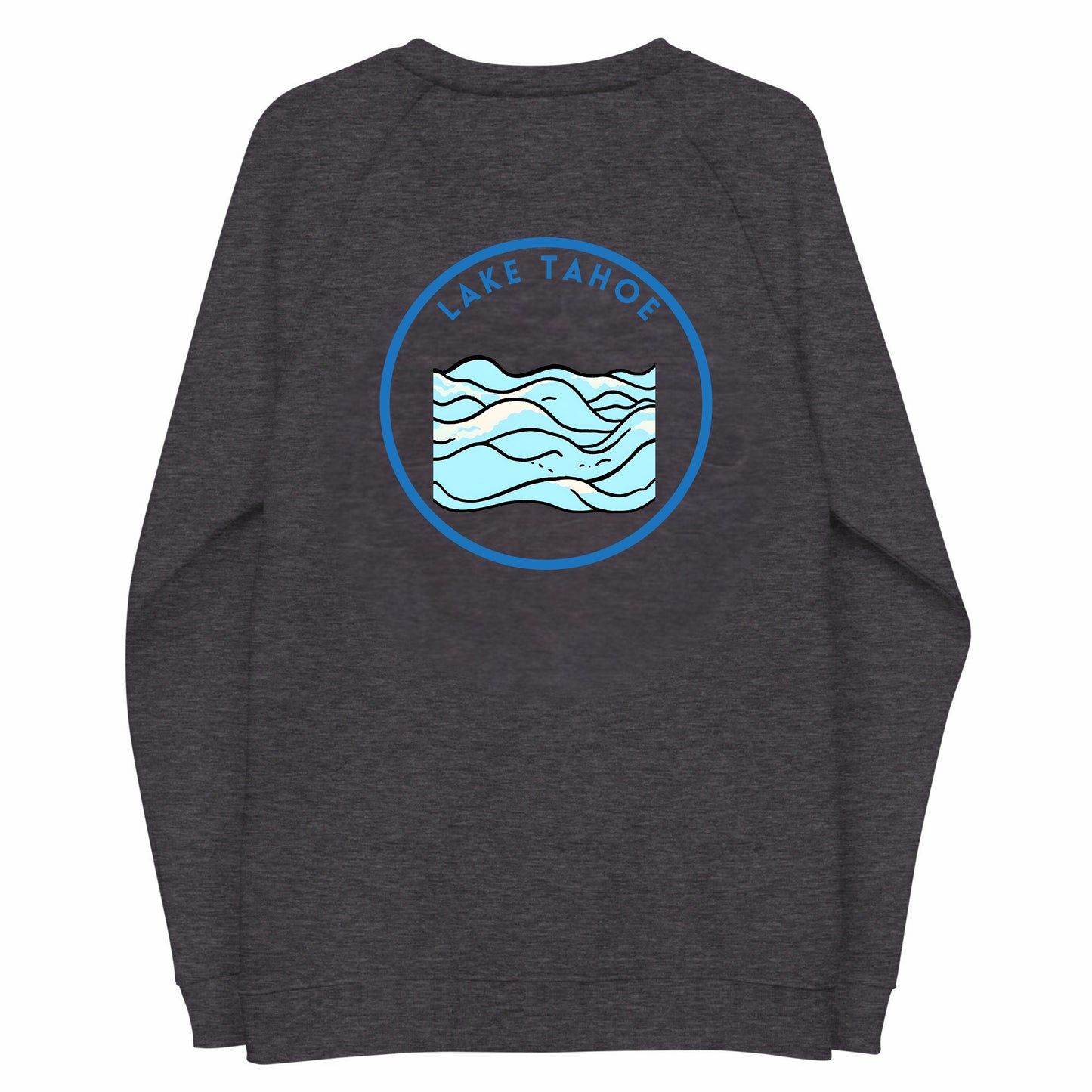 Lake Tahoe Premium organic raglan sweatshirt