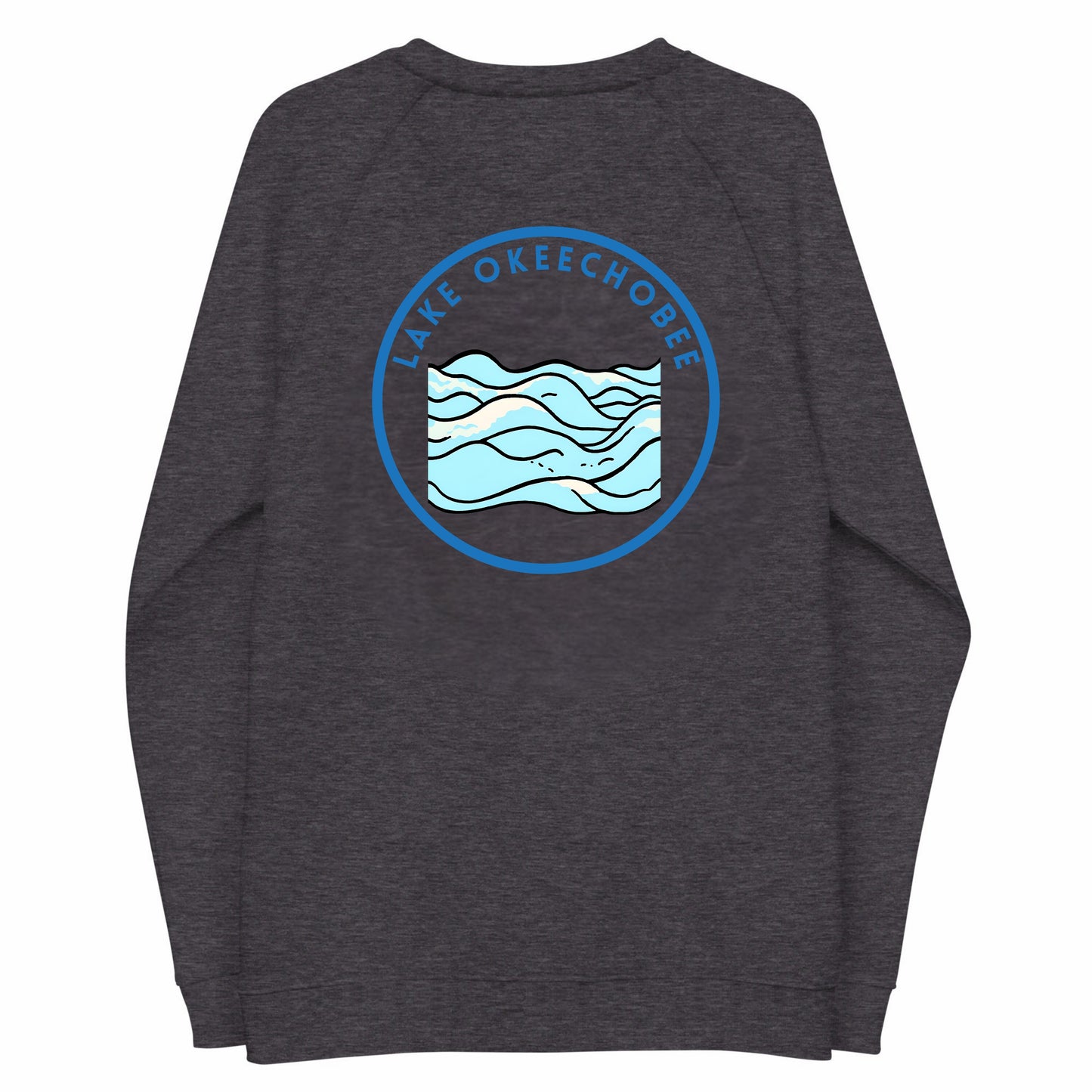 Lake Okeechobee Premium organic raglan sweatshirt