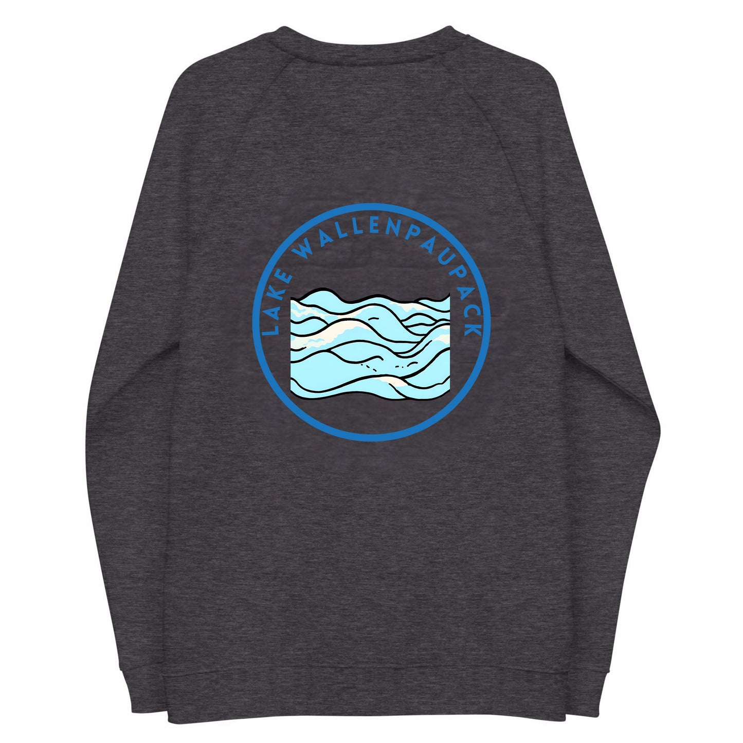 Lake Wallenpaupack organic raglan sweatshirt