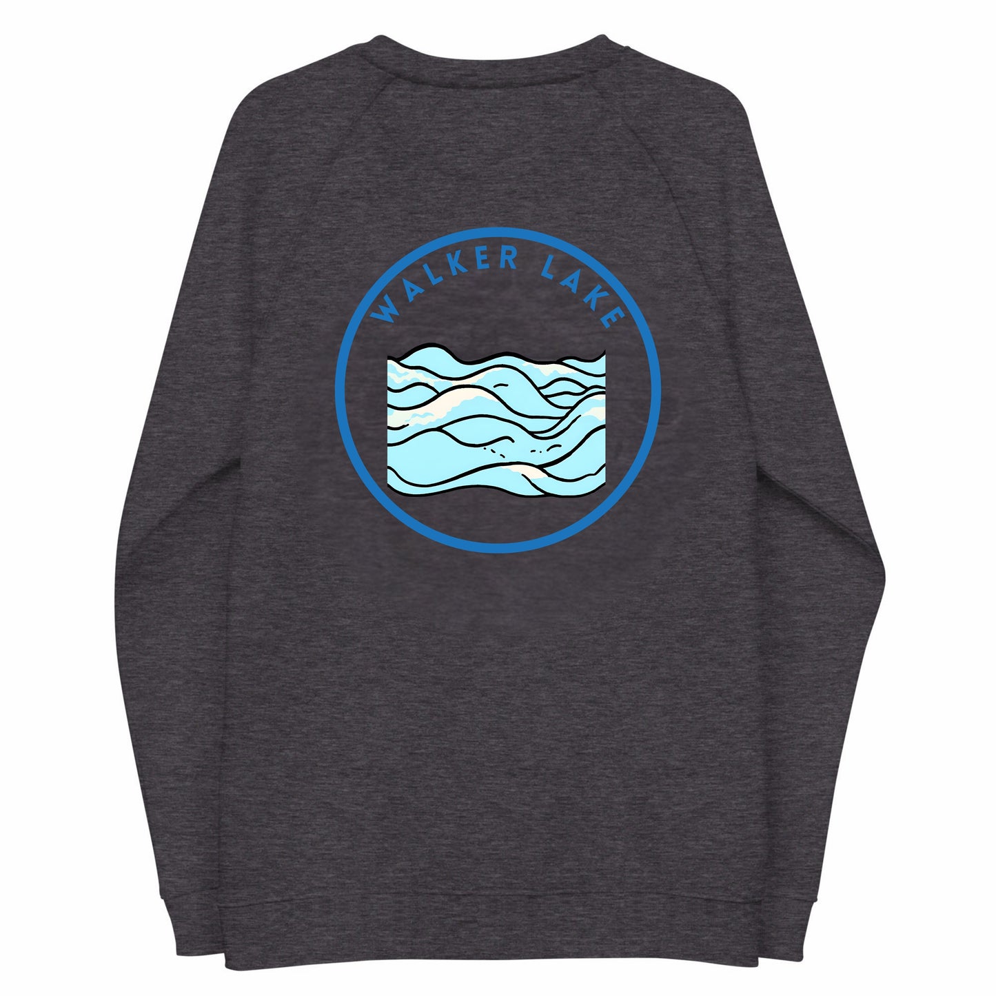 Walker Lake organic raglan sweatshirt