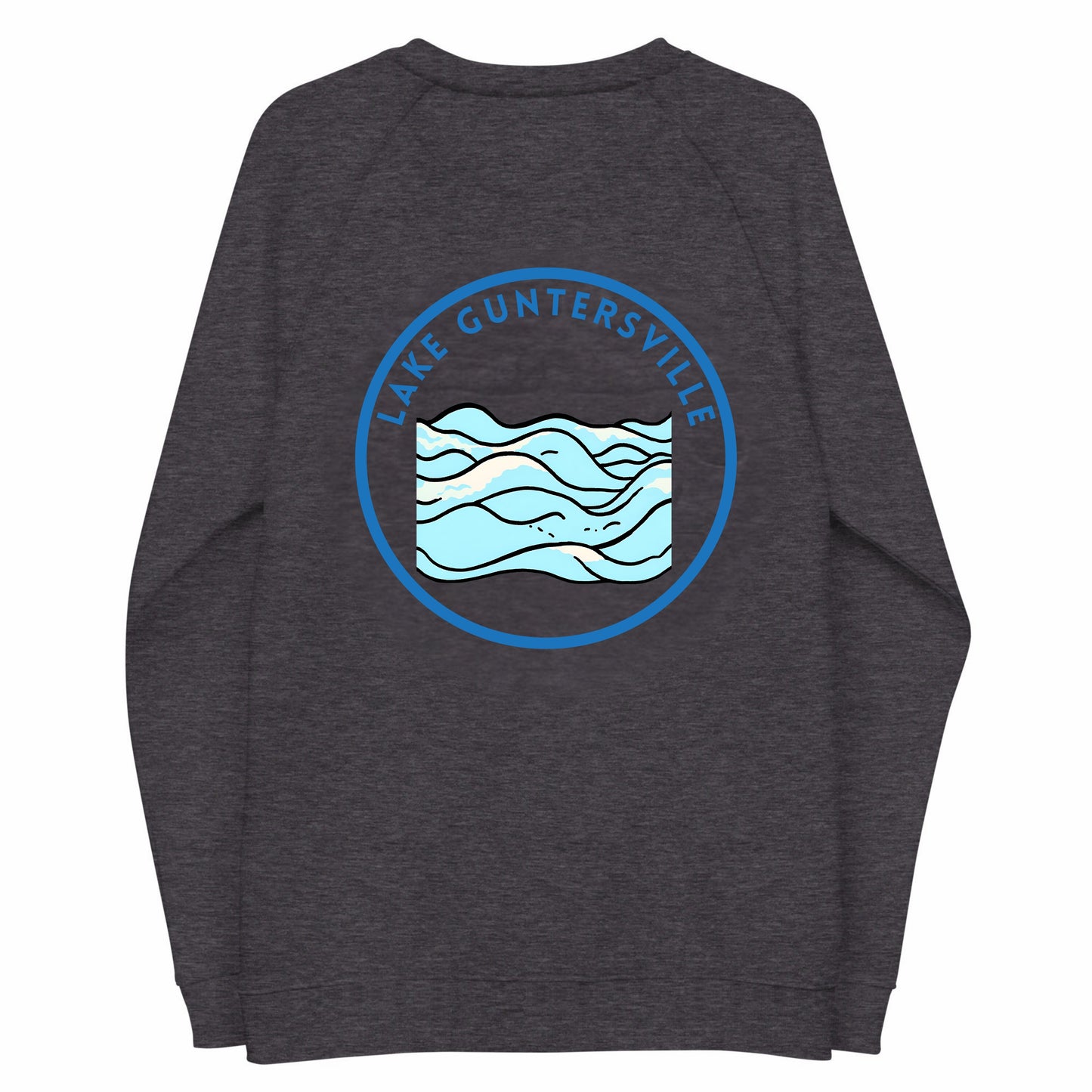 Lake Guntersville organic raglan sweatshirt