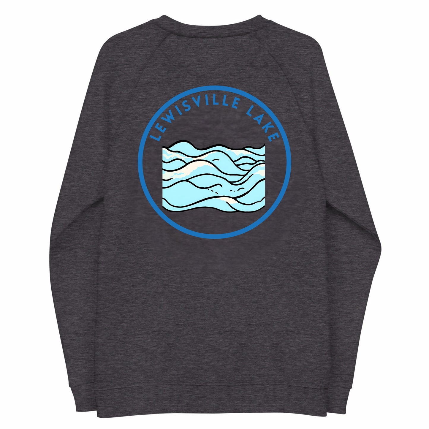 Lewisville Lake Premium organic raglan sweatshirt