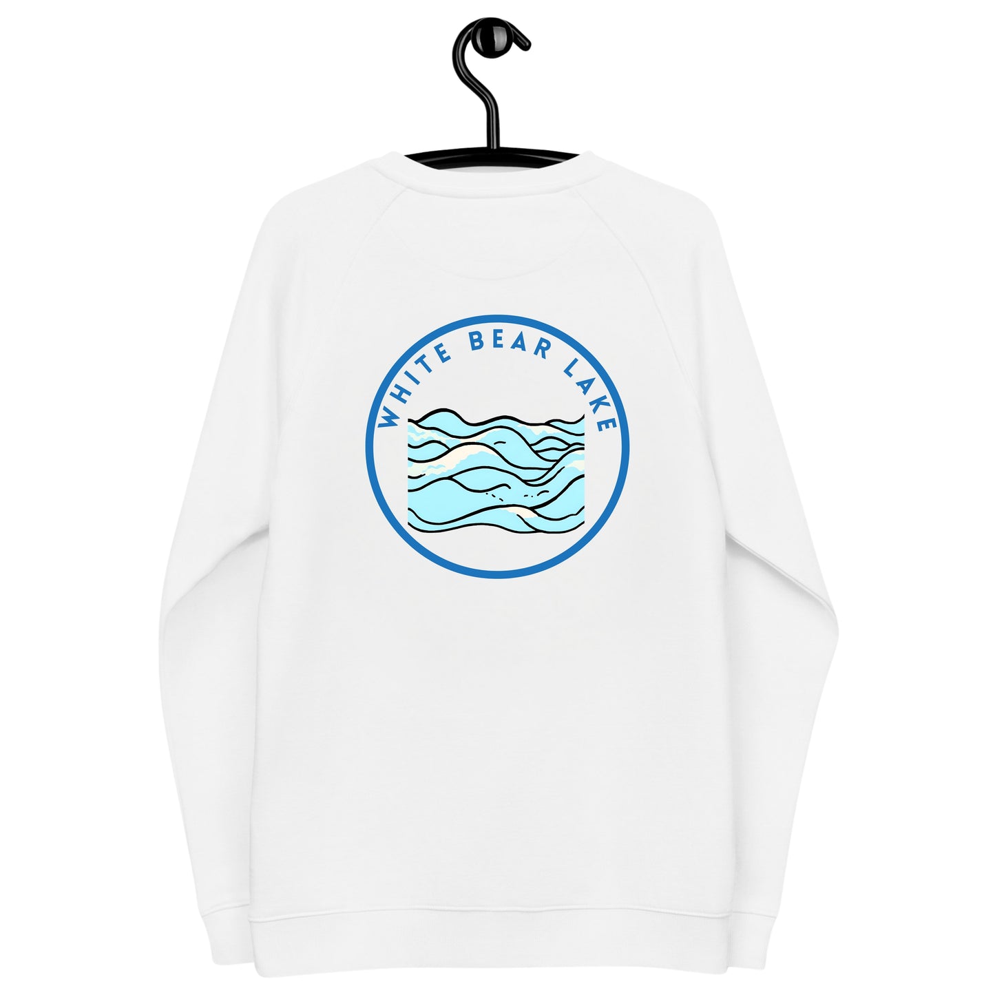 White Bear Lake Premium organic raglan sweatshirt