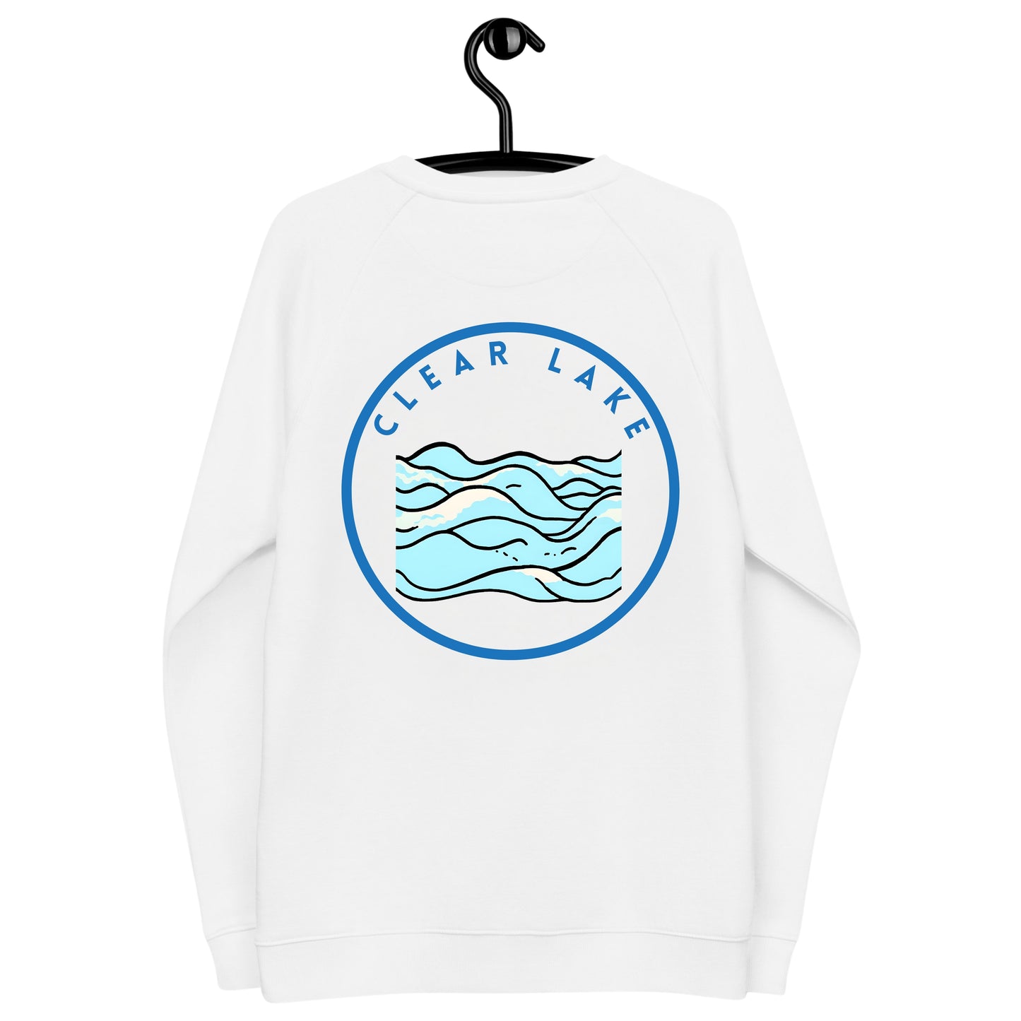 Clear Lake Premium organic raglan sweatshirt