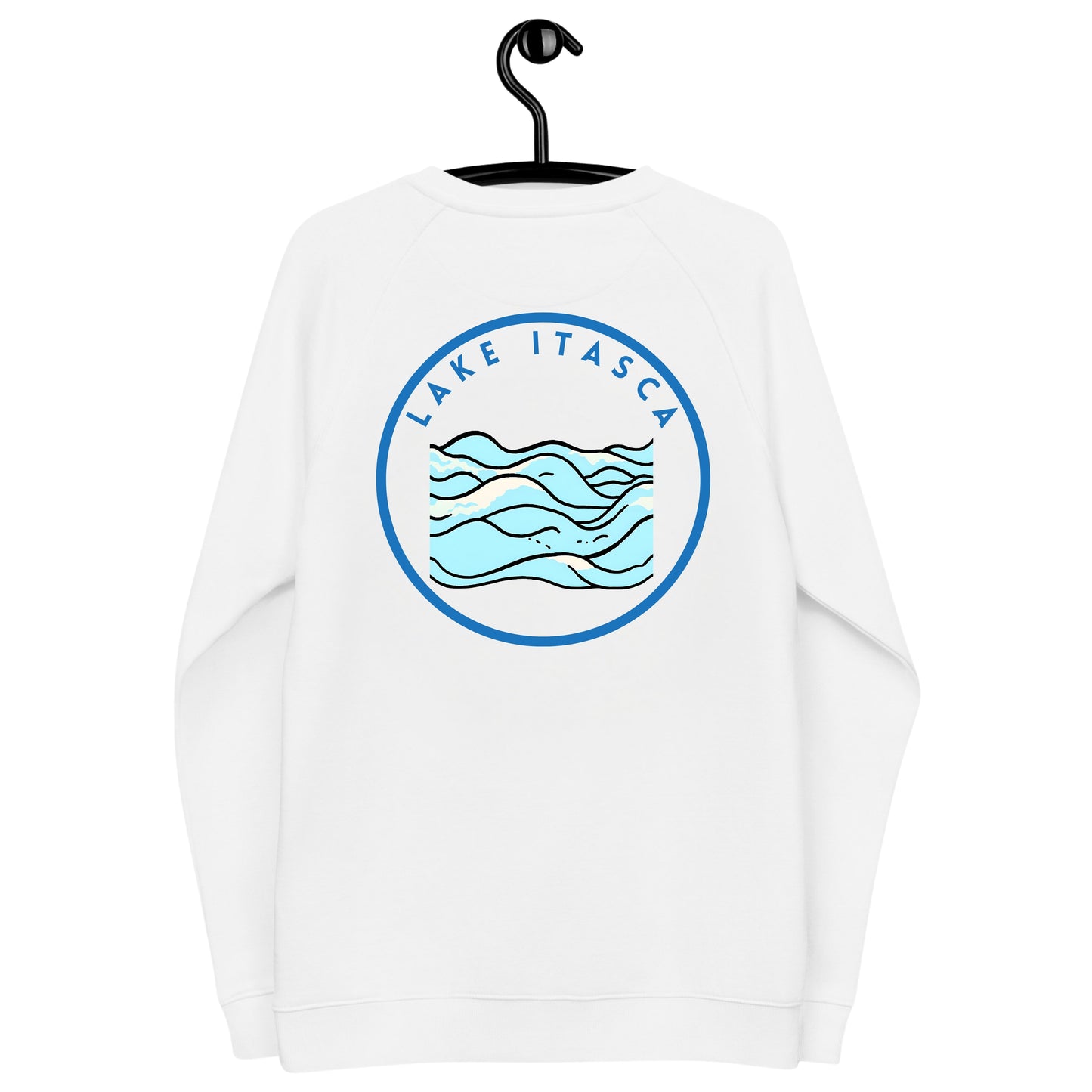 Lake Itasca Premium organic raglan sweatshirt