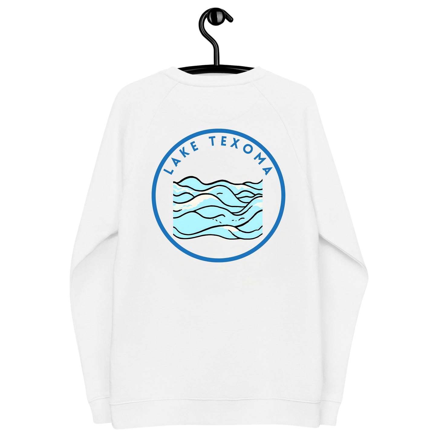 Lake Texoma organic raglan sweatshirt