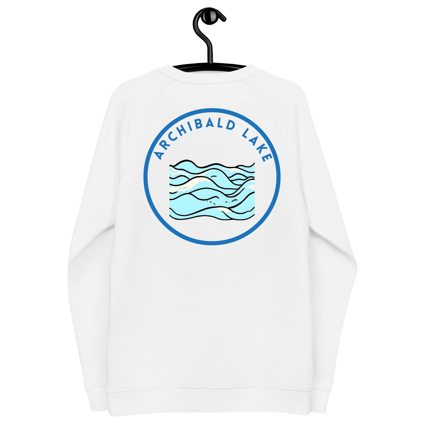 Archibald Lake organic raglan sweatshirt