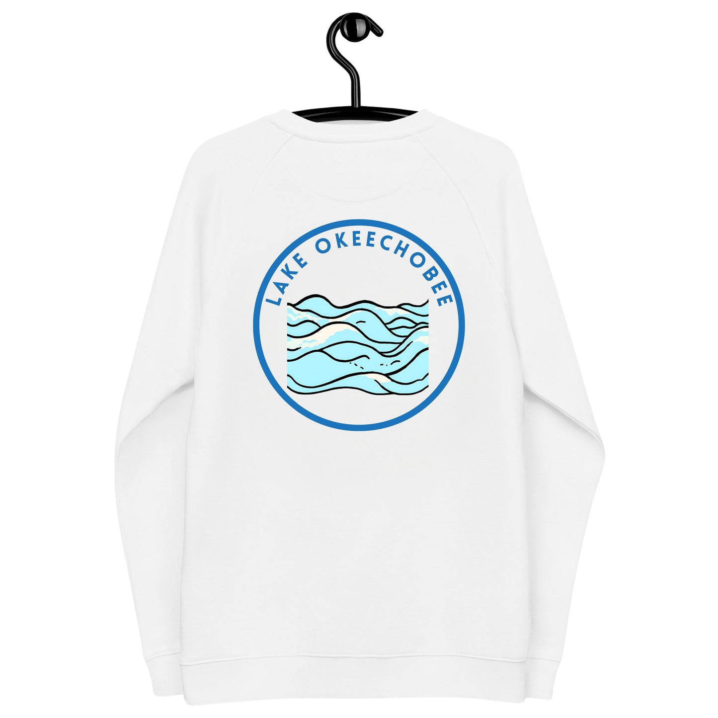 Lake Okeechobee Premium organic raglan sweatshirt