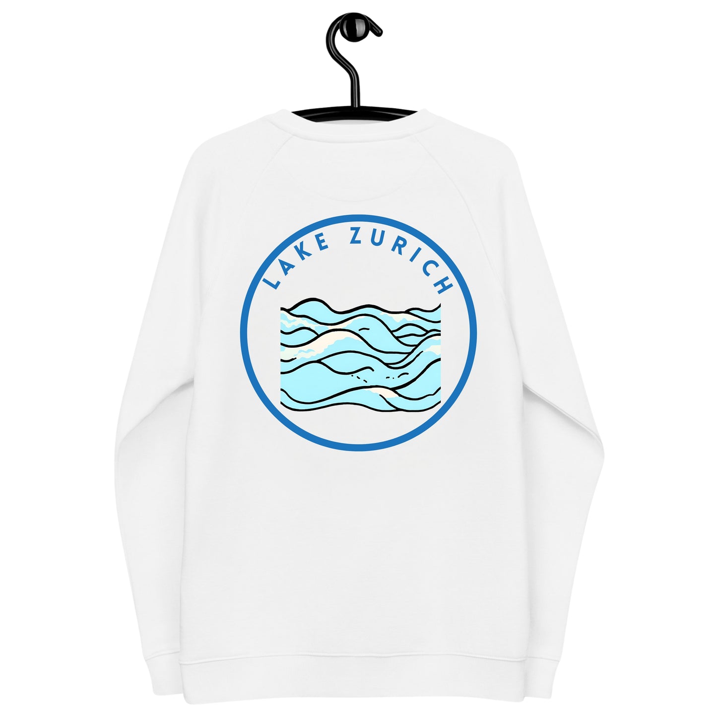 Lake Zurich Premium organic raglan sweatshirt