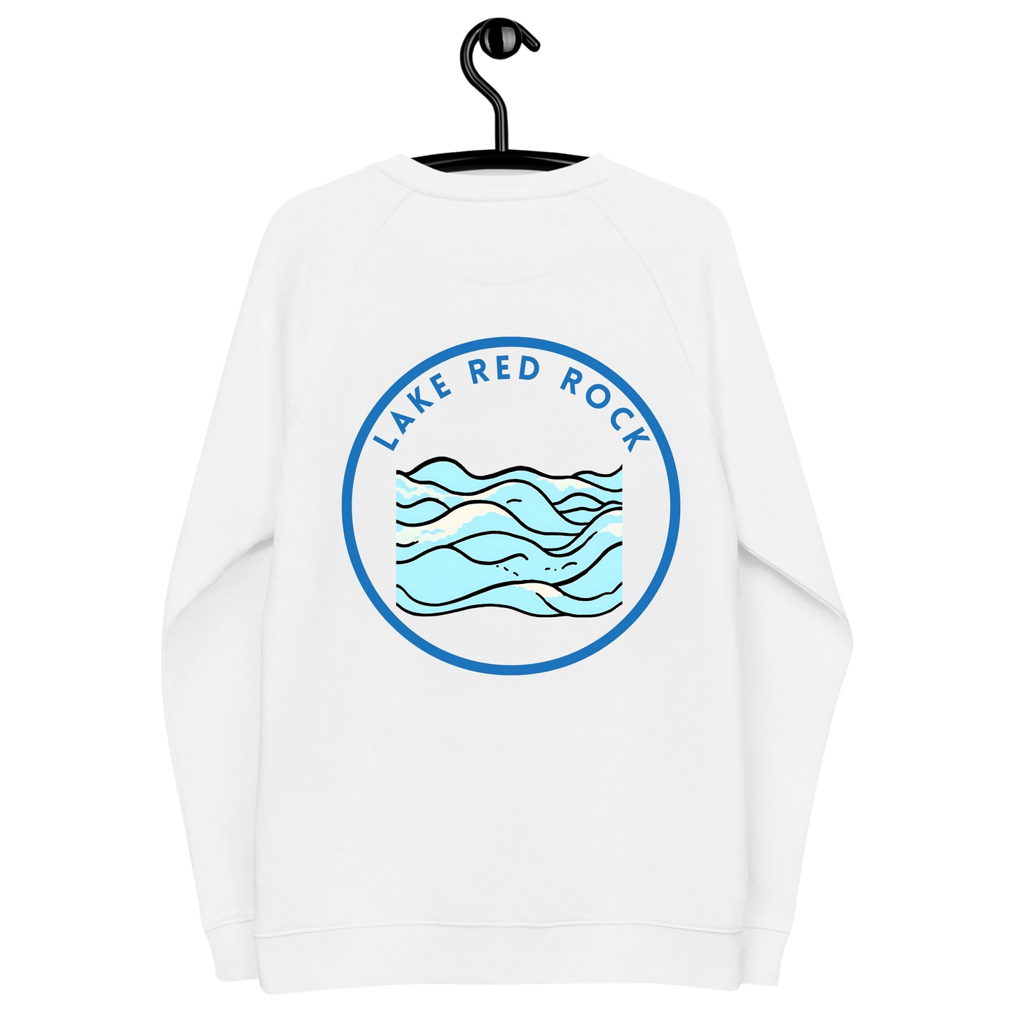 Lake Red Rock organic raglan sweatshirt