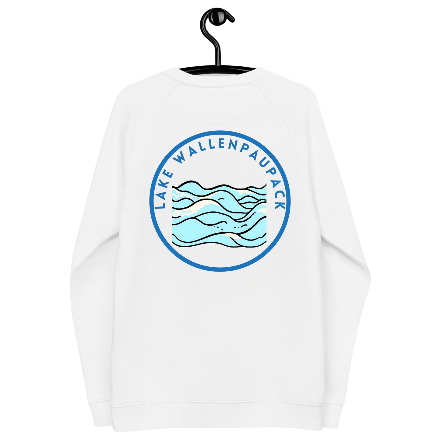 Lake Wallenpaupack organic raglan sweatshirt