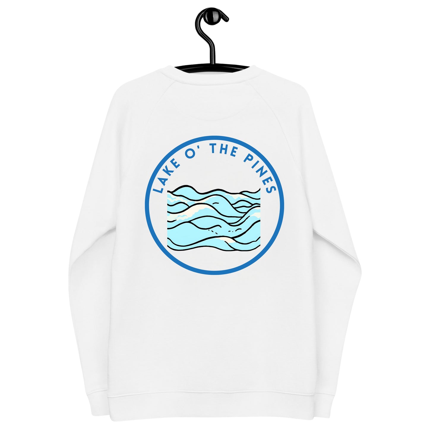 Lake O' the Pines Premium organic raglan sweatshirt