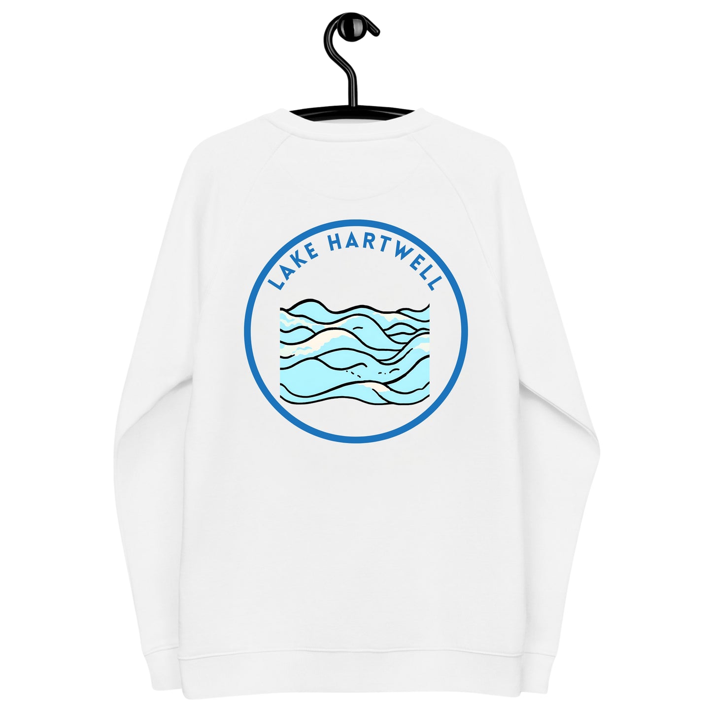 Lake Hartwell organic raglan sweatshirt