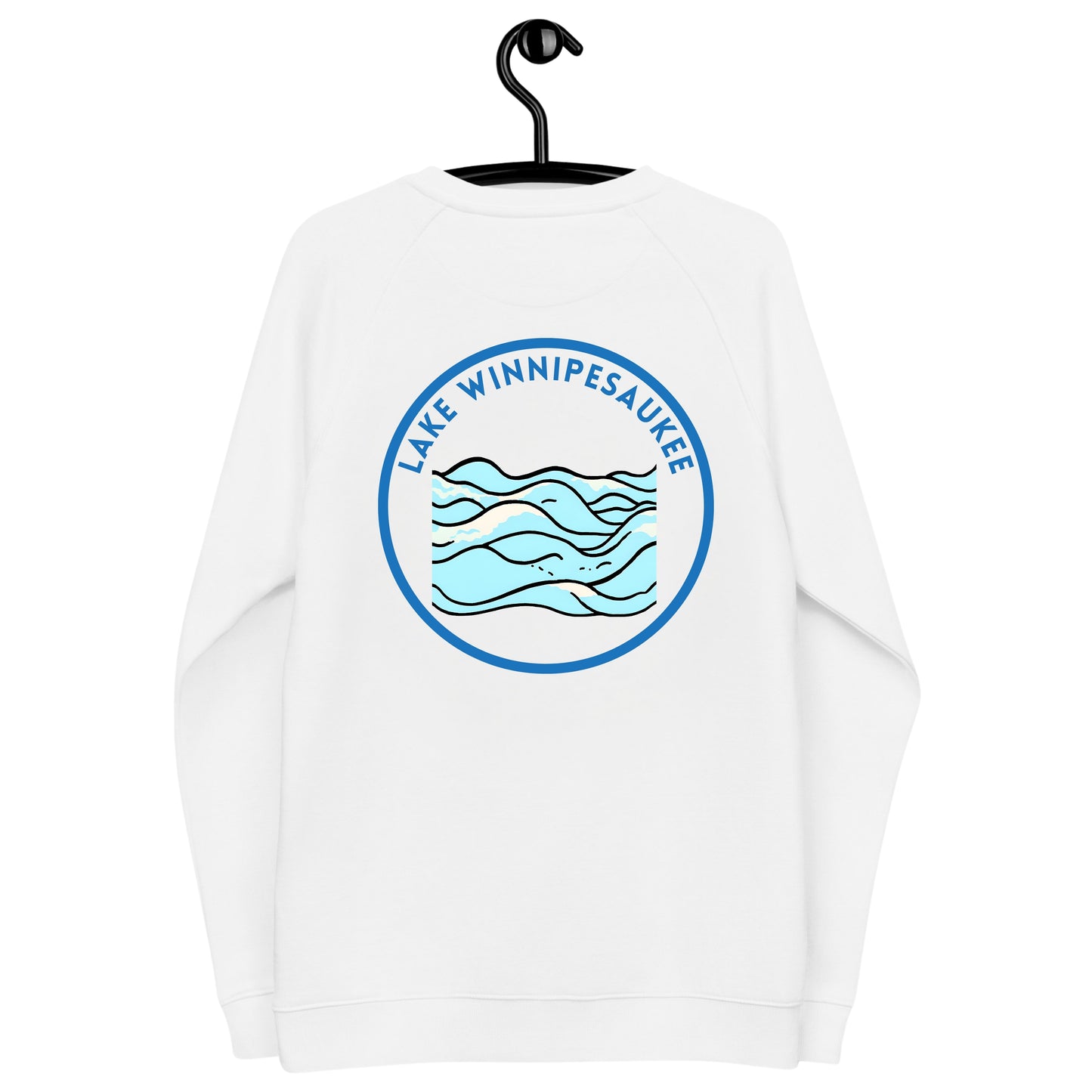 Lake Winnipesaukee organic raglan sweatshirt