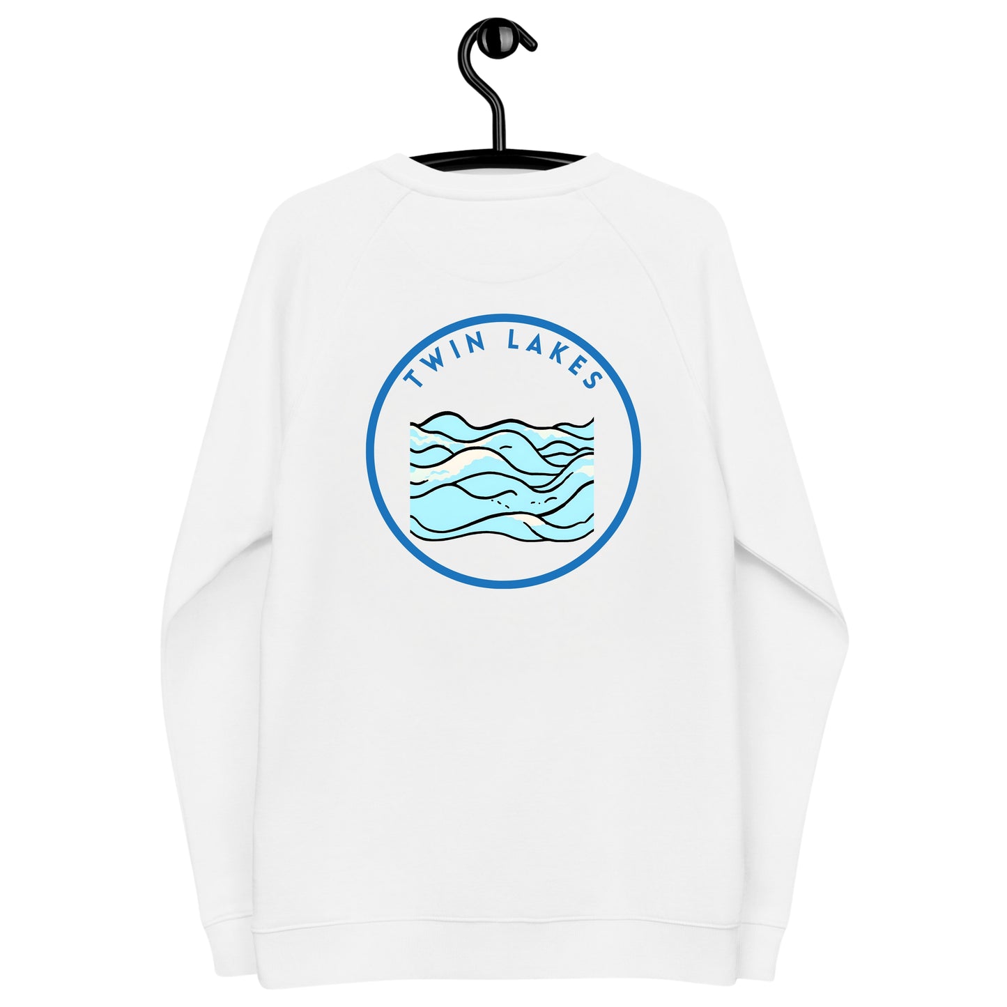 Twin Lakes Premium organic raglan sweatshirt