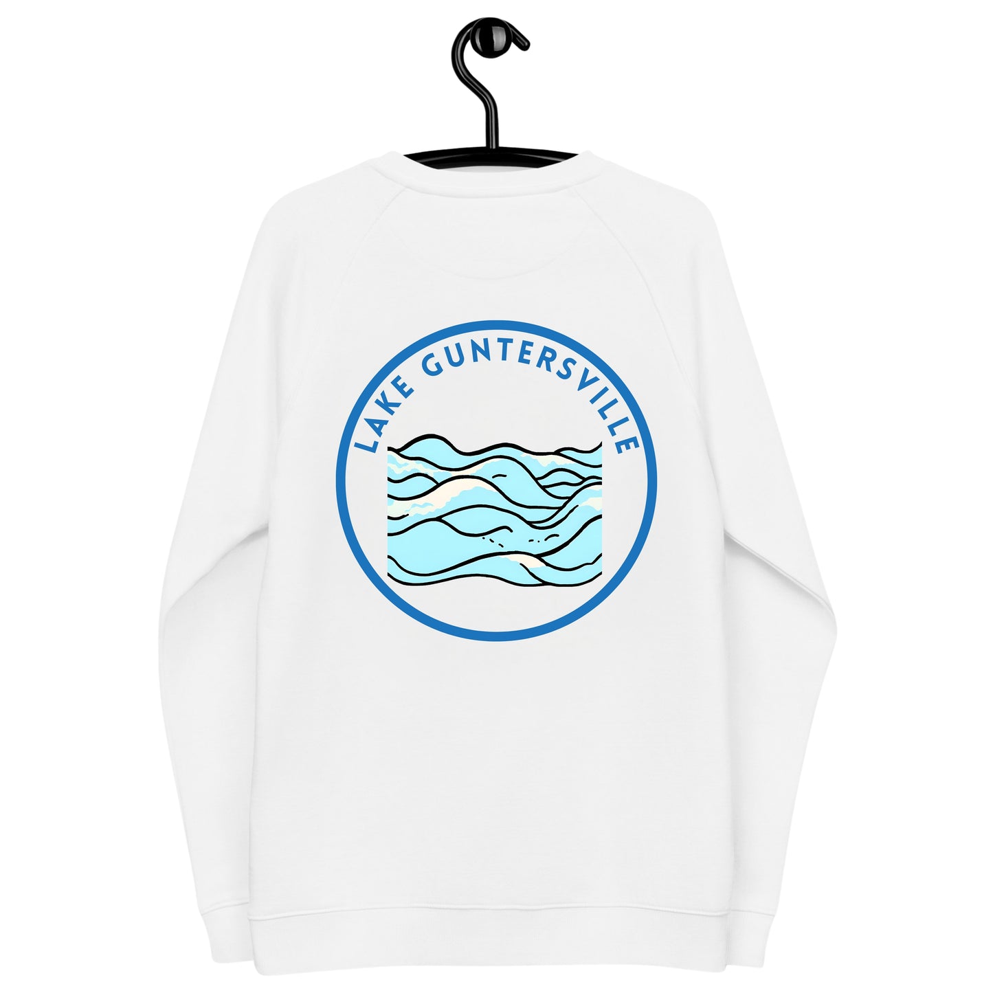 Lake Guntersville organic raglan sweatshirt