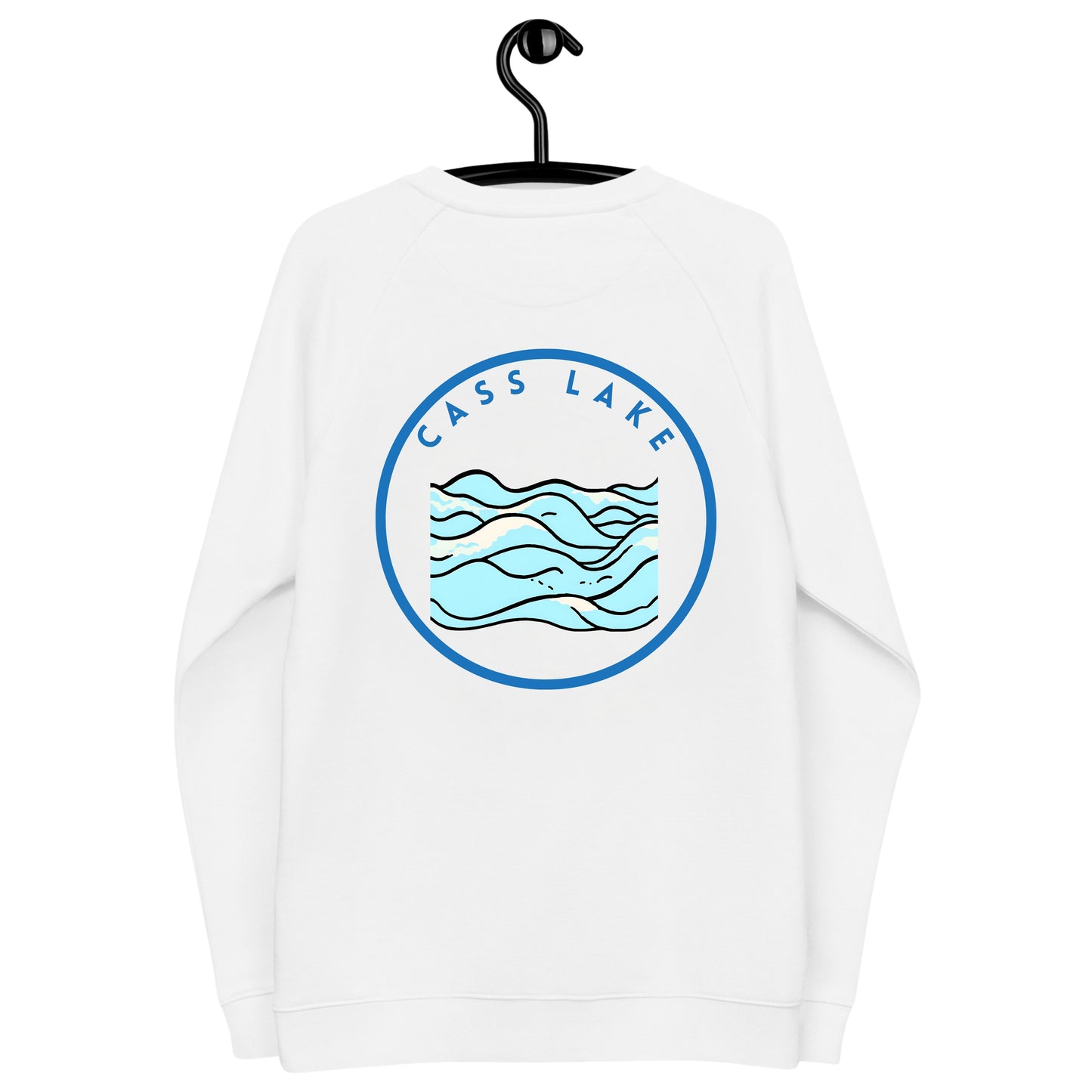 Cass Lake organic raglan sweatshirt