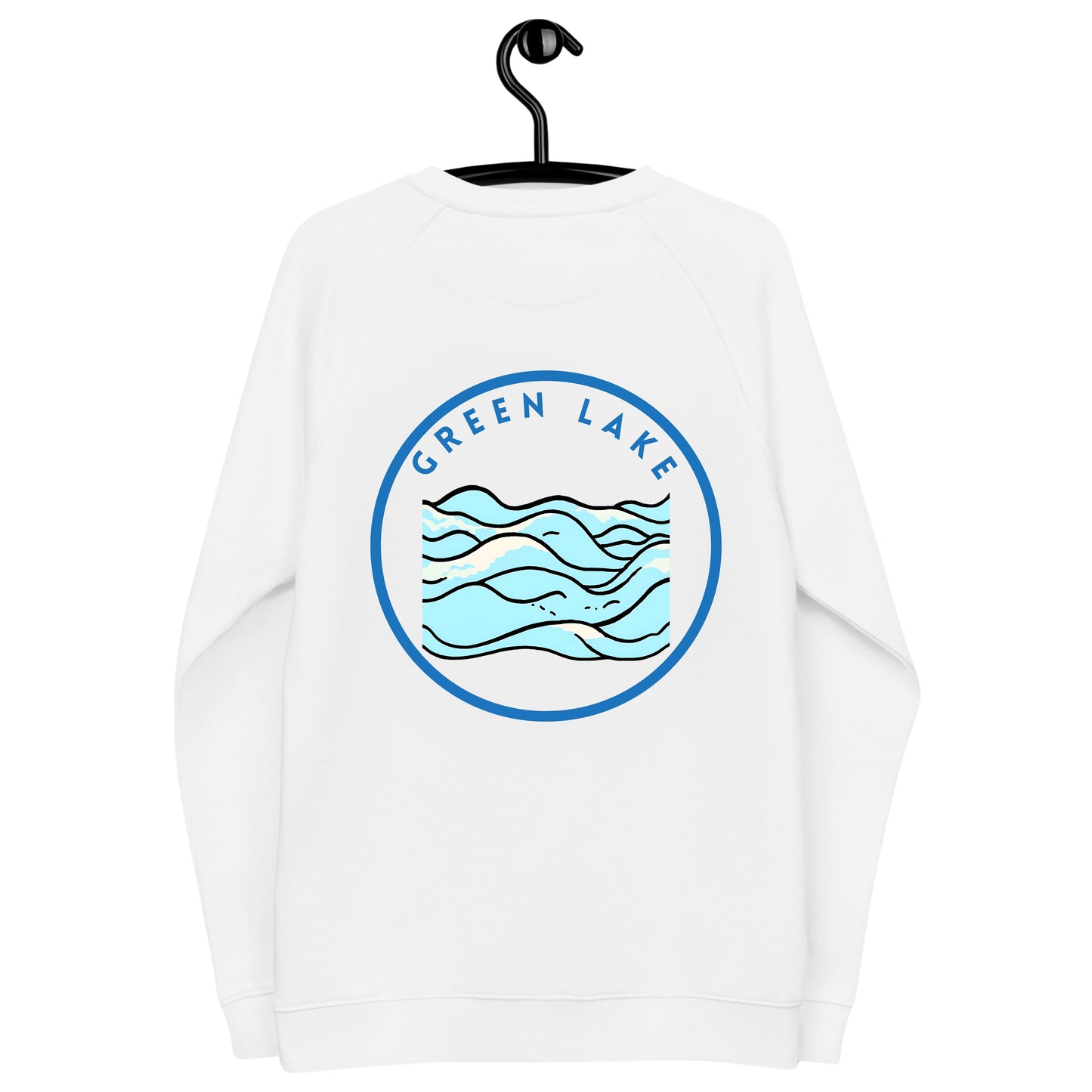 Green Lake Premium organic raglan sweatshirt