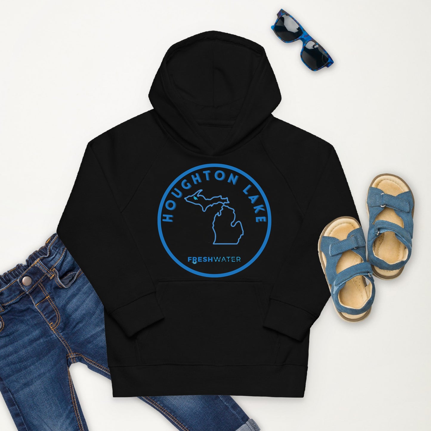 Houghton Lake Kids eco hoodie
