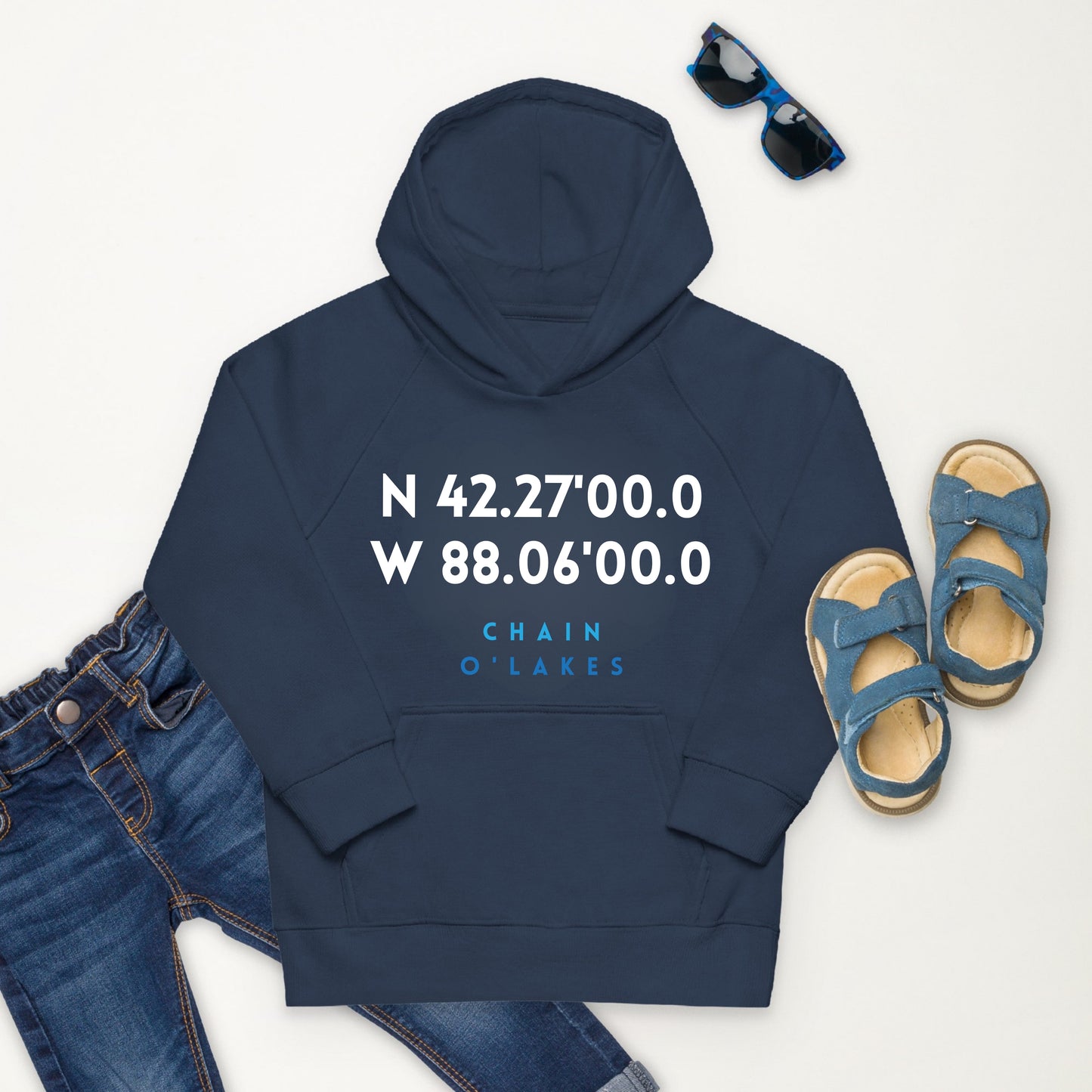 Chain O'Lakes Kids eco hoodie