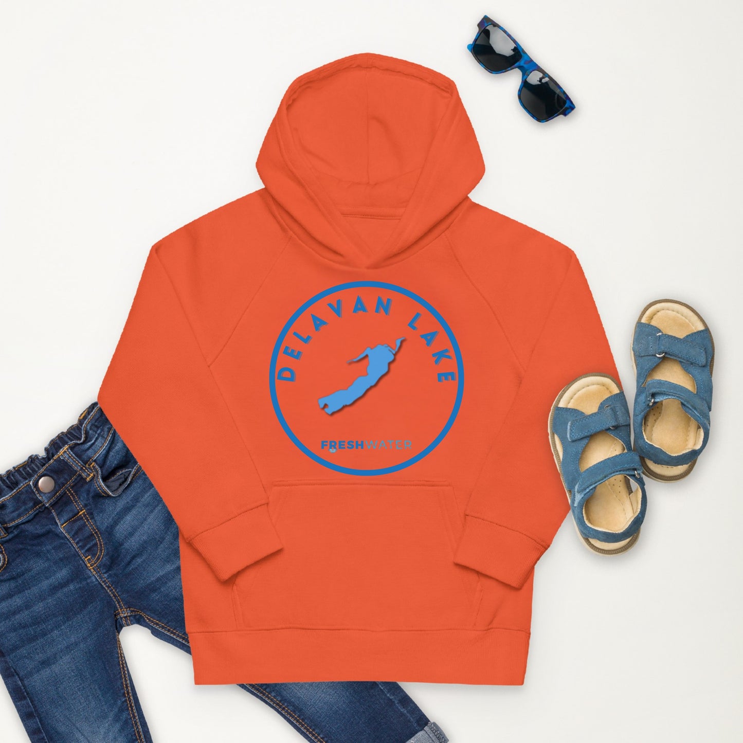 Delavan Lake Kids Premium eco hoodie