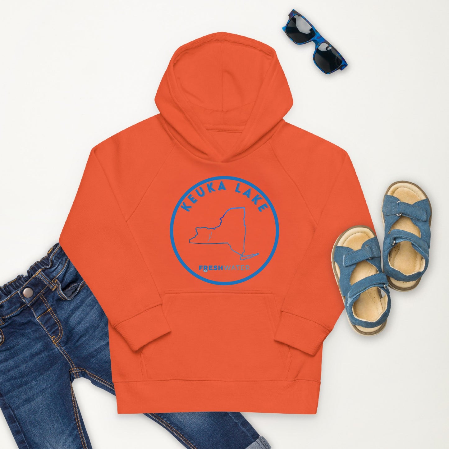 Keuka Lake Kids eco hoodie